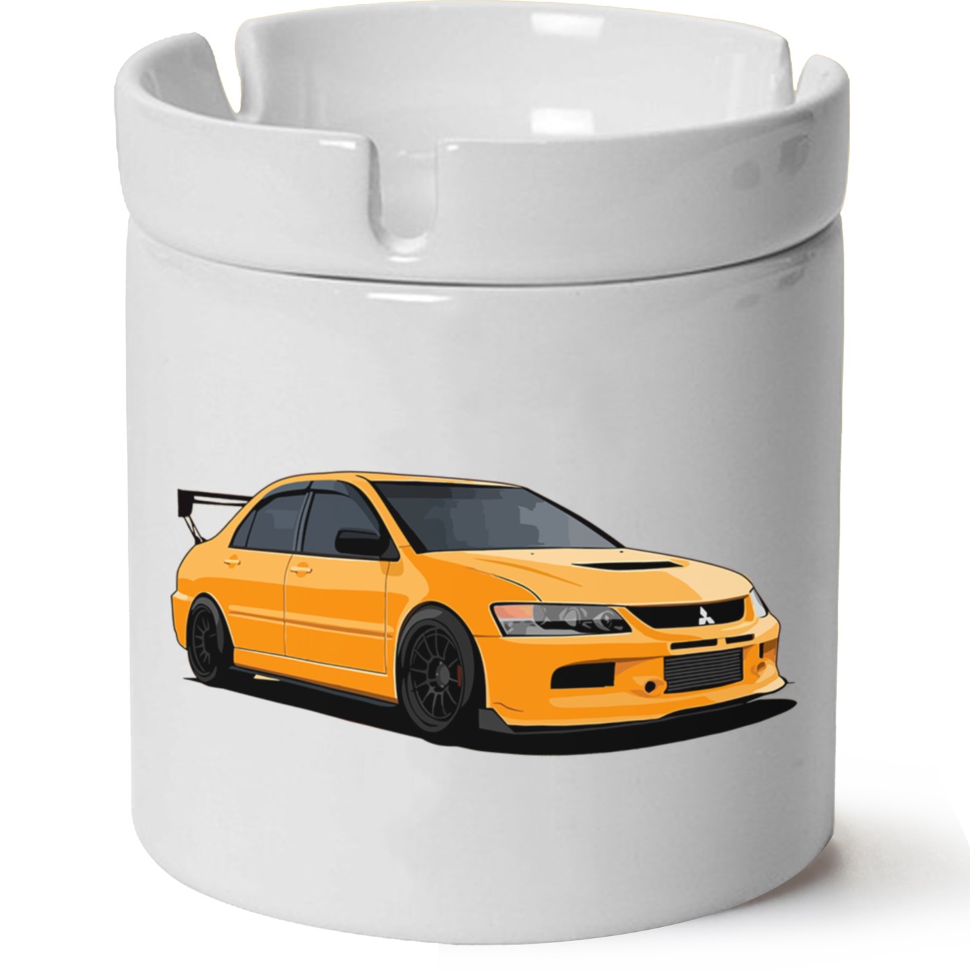 Mitsubishi Evo 9 Baskılı Porselen At Söndür Küllük