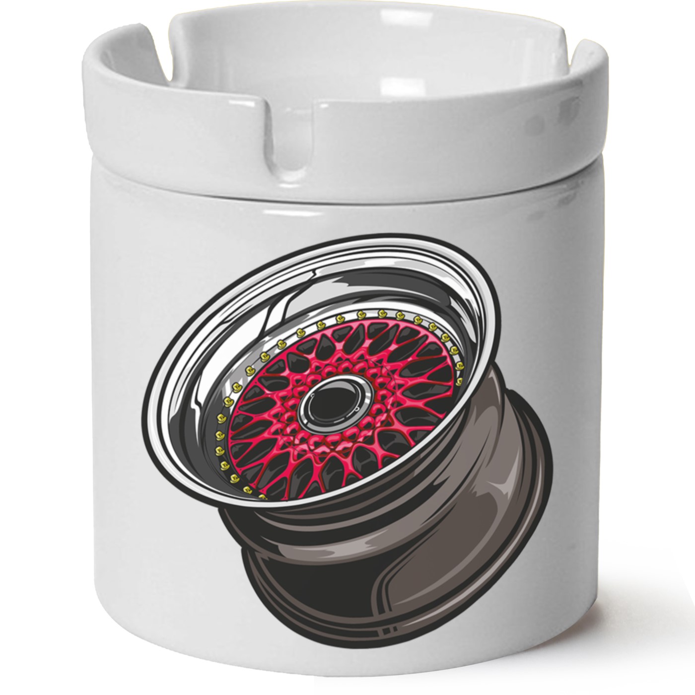 Jant Baskılı Porselen At Söndür Küllük