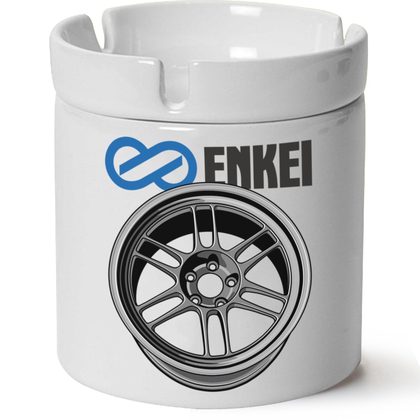 Enkei Jant Baskılı Porselen At Söndür Küllük