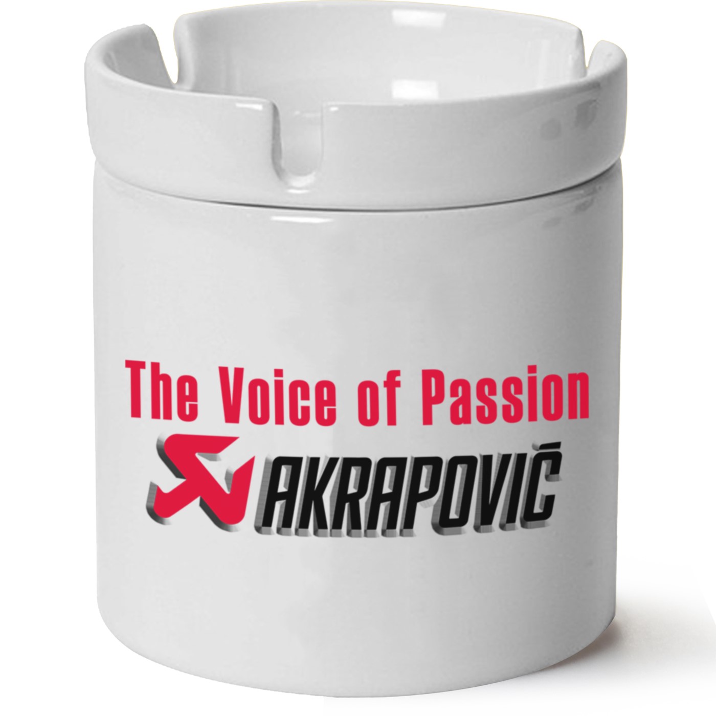 AkrapovicLogo Baskılı Porselen At Söndür Küllük