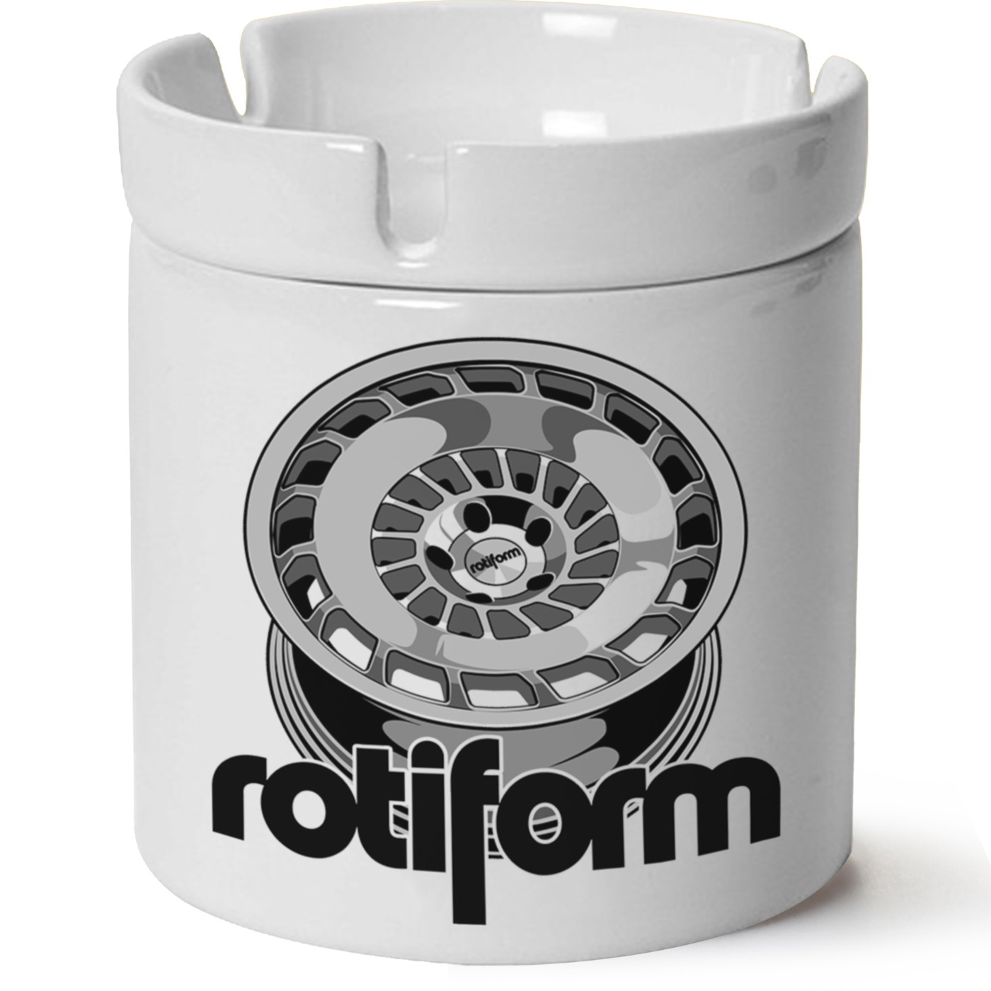 Rotiform Jant Baskılı Porselen At Söndür Küllük