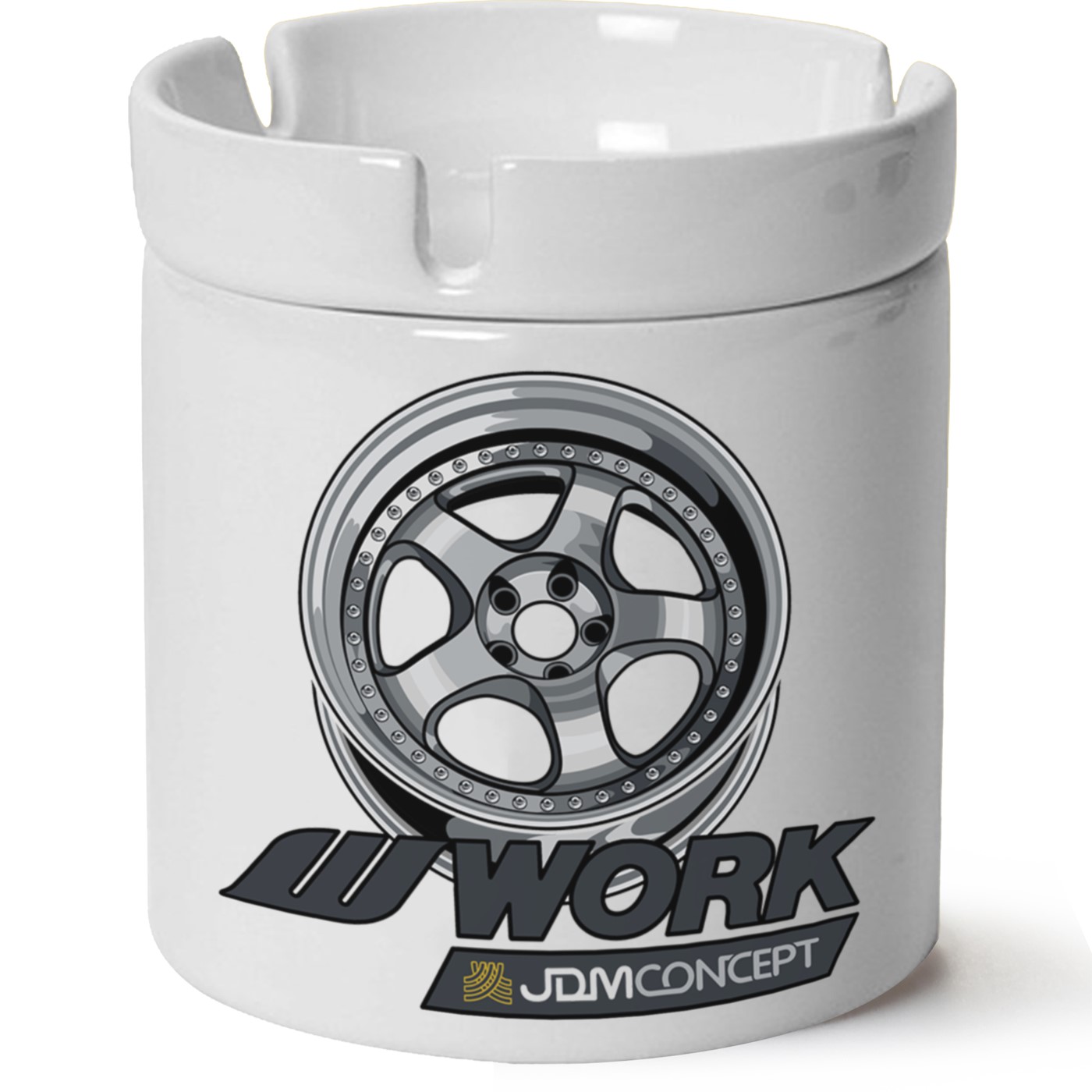 Wolk Racing Baskılı Porselen At Söndür Küllük