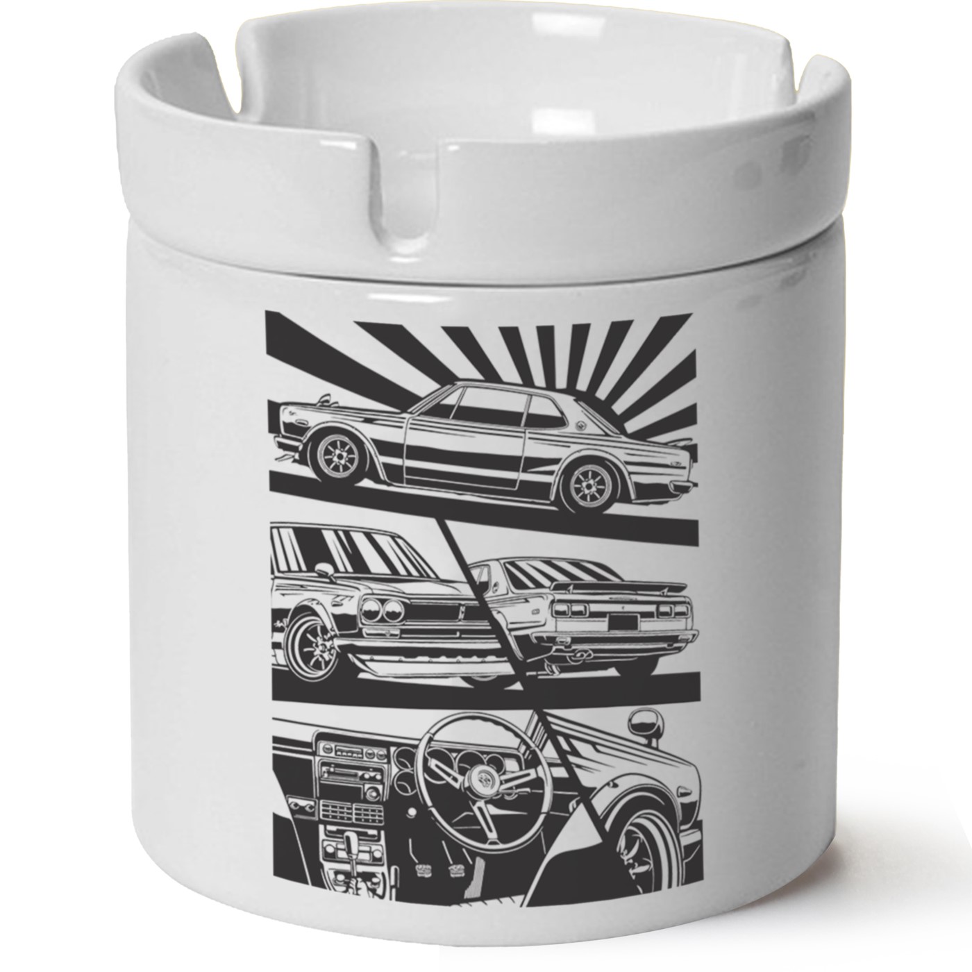 Nissan Jdm Baskılı Porselen At Söndür Küllük