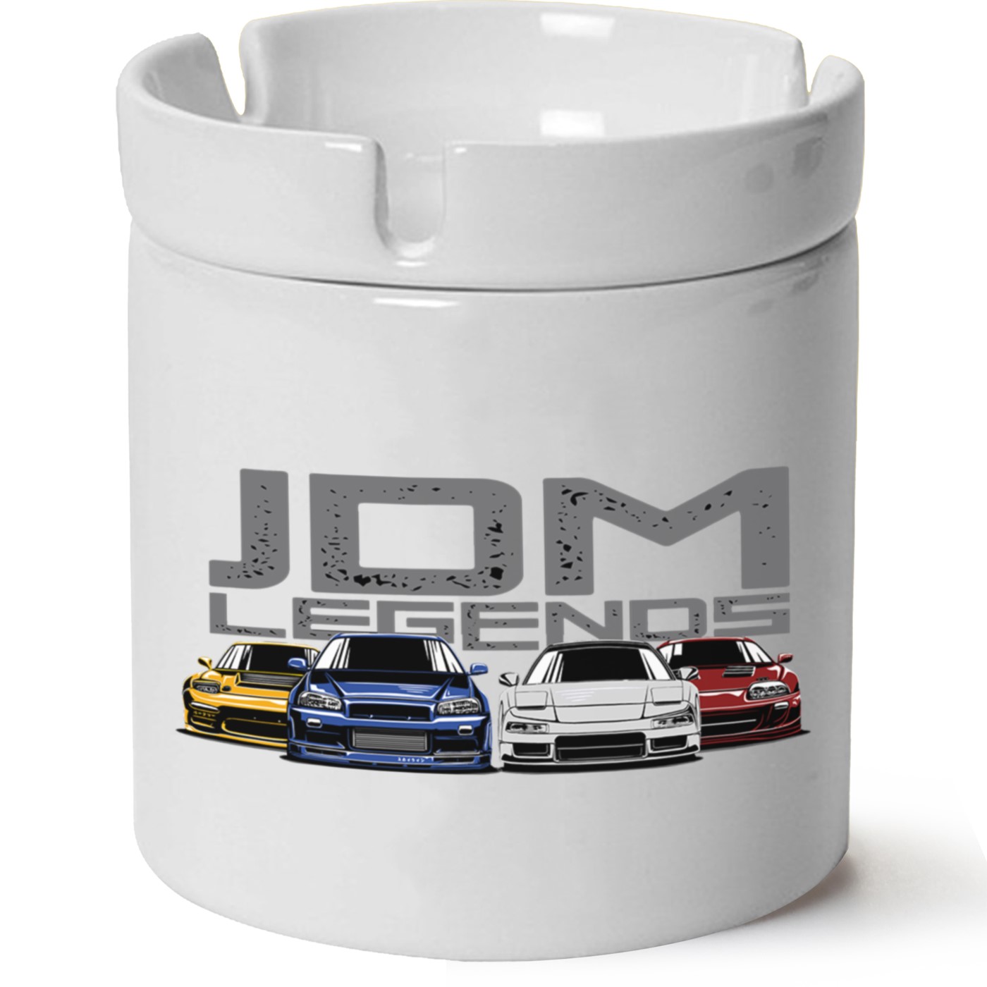 Jdm Legends Baskılı Porselen At Söndür Küllük