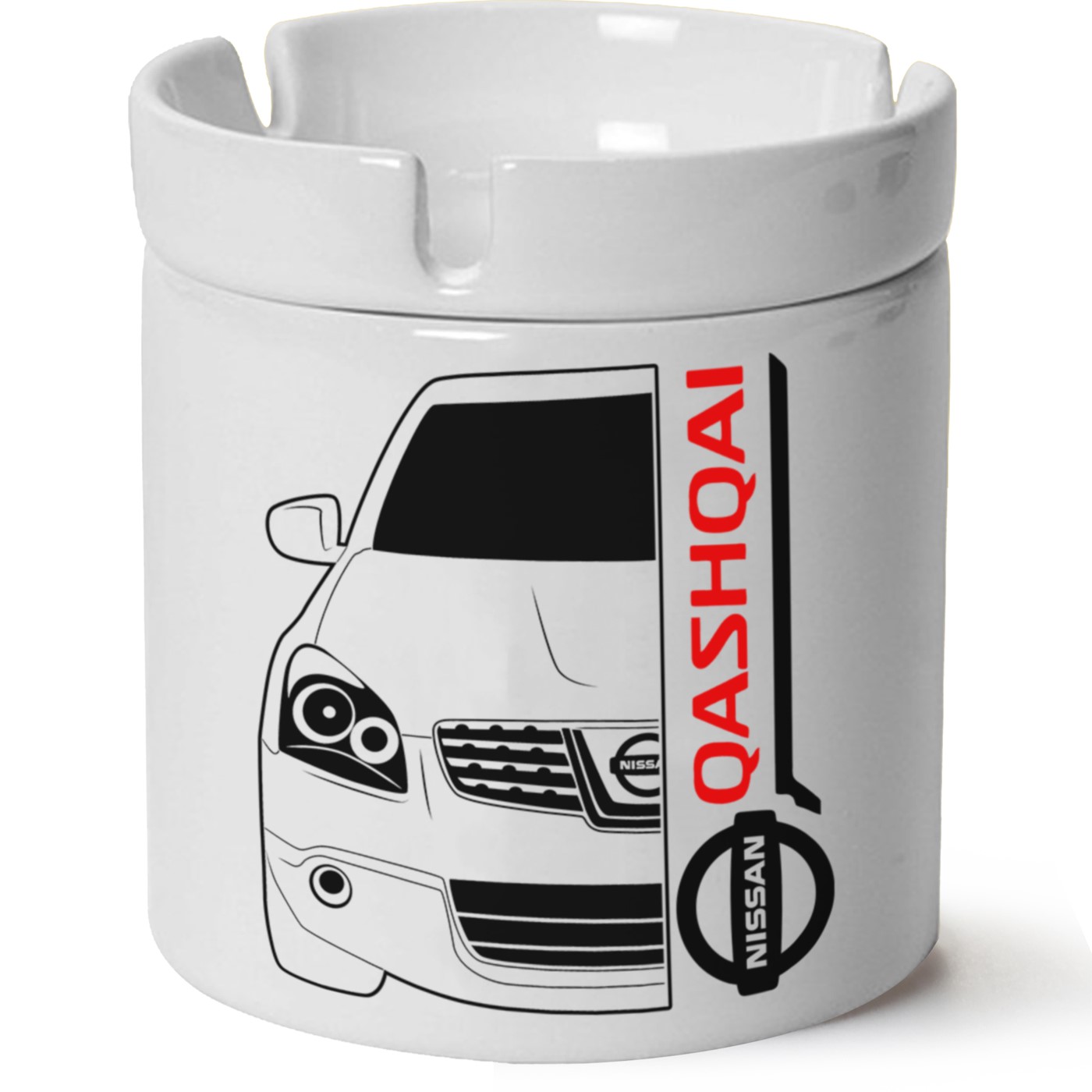 Nissan Qashqai Baskılı Porselen At Söndür Küllük