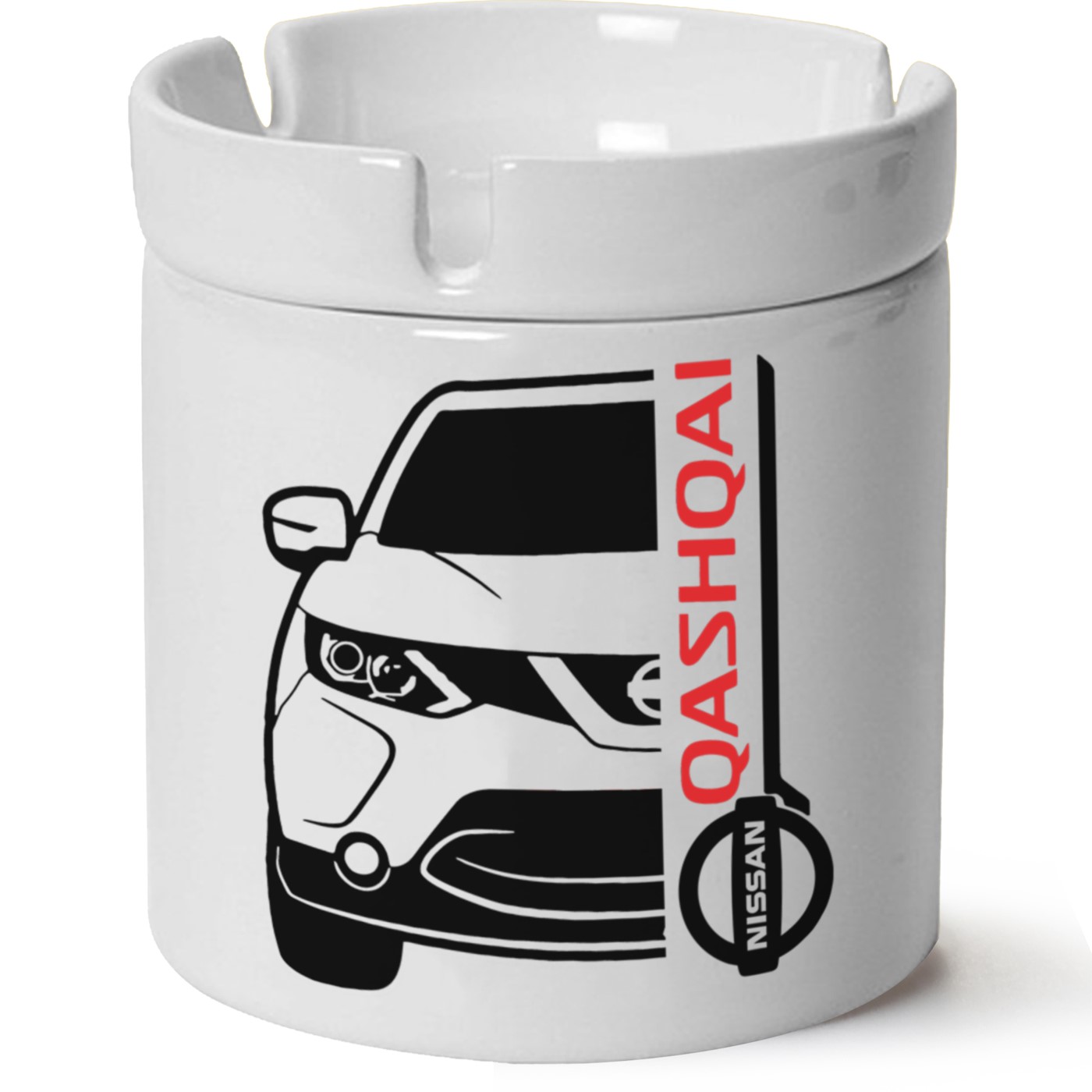 Nissan Qashqai Baskılı Porselen At Söndür Küllük