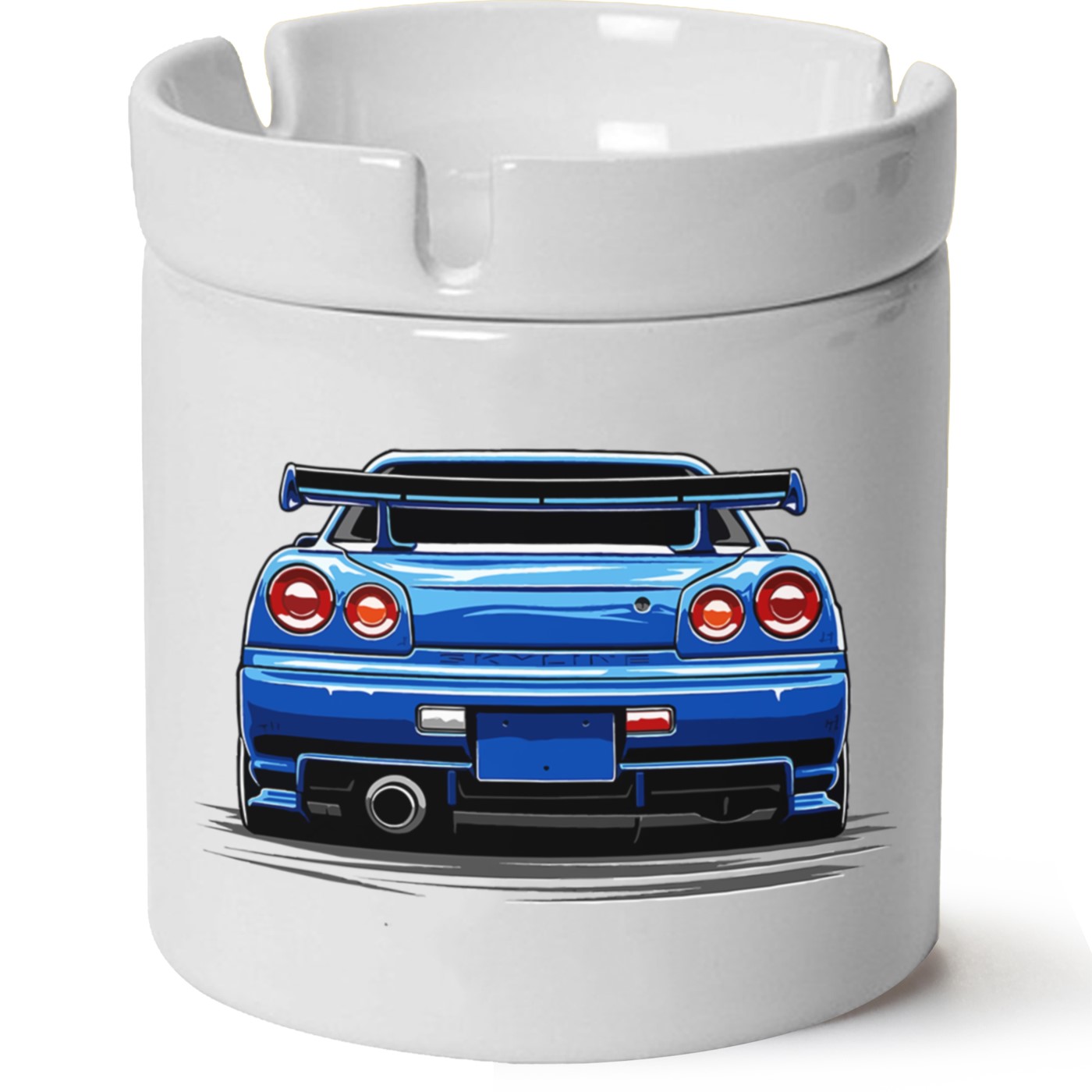 Nissan R32 Baskılı Porselen At Söndür Küllük