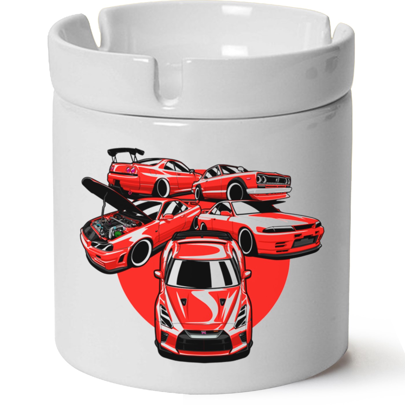 Nissan Jdm Baskılı Porselen At Söndür Küllük