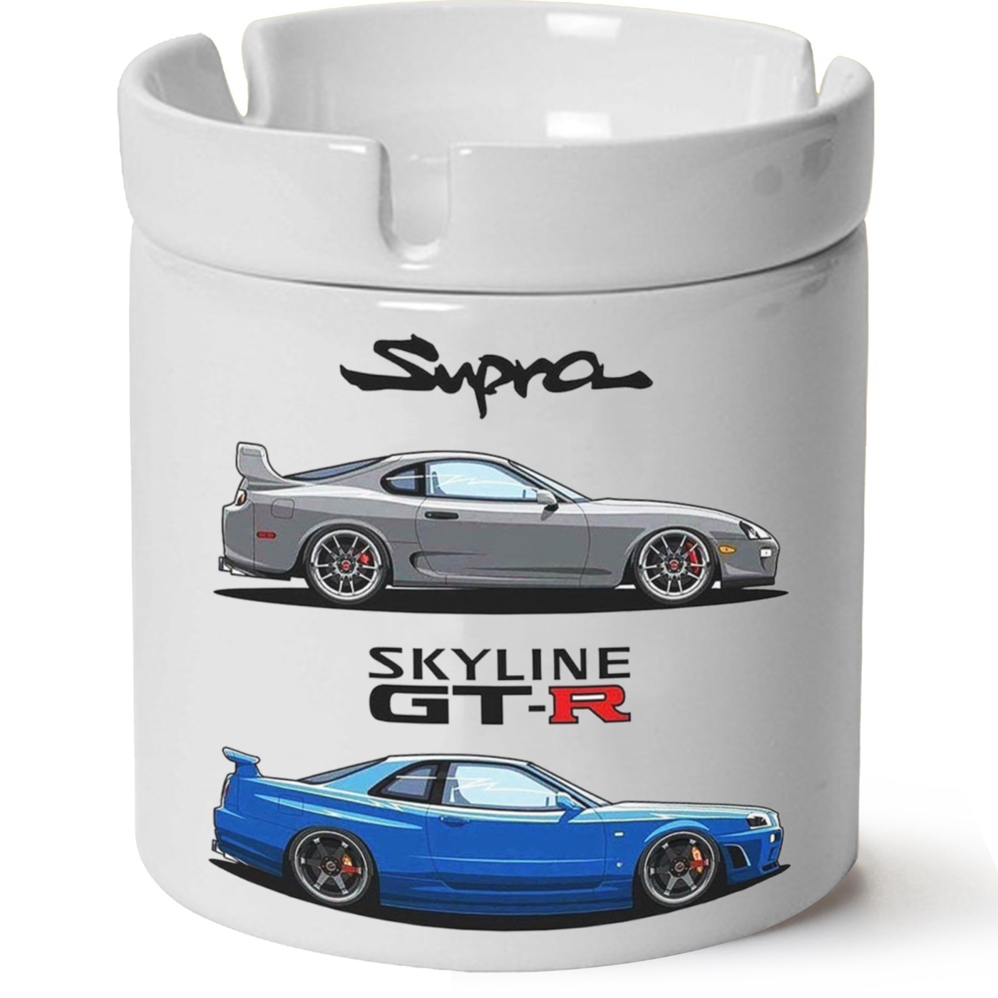 Nissan R34 Baskılı Porselen At Söndür Küllük