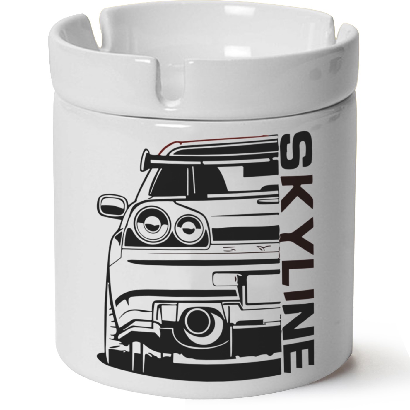 Nissan R34 Baskılı Porselen At Söndür Küllük