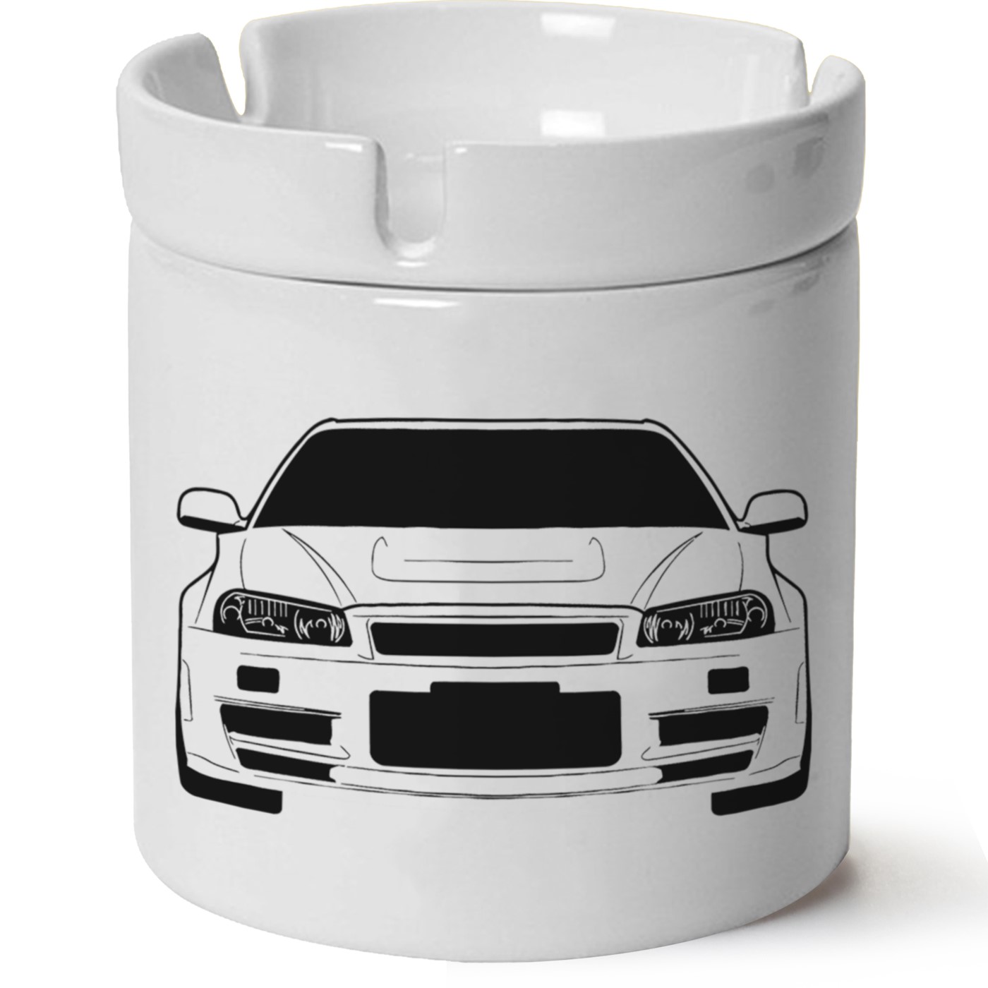 Nissan R34 Baskılı Porselen At Söndür Küllük