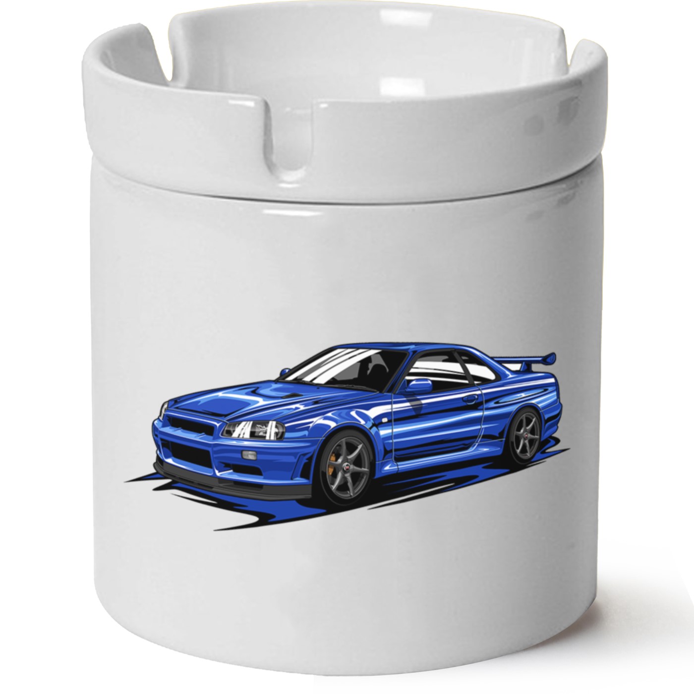 Nissan R34 Baskılı Porselen At Söndür Küllük