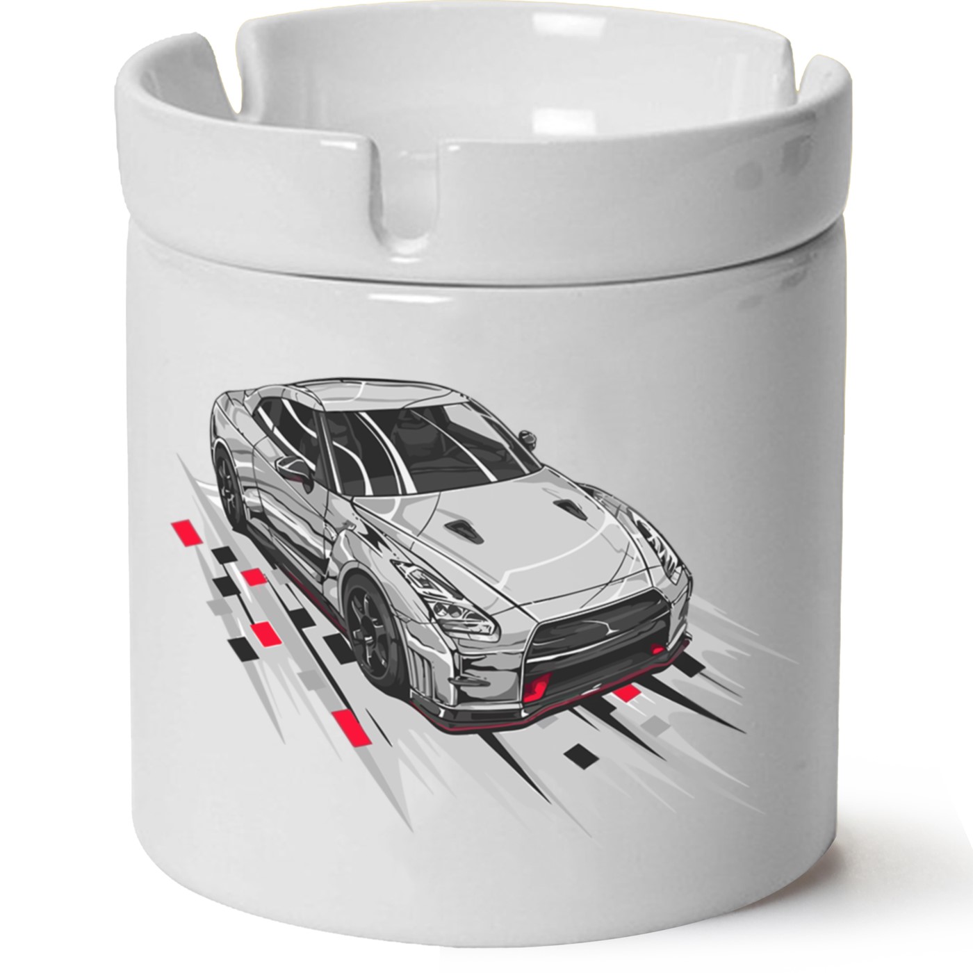 Nissan R35 Baskılı Porselen At Söndür Küllük