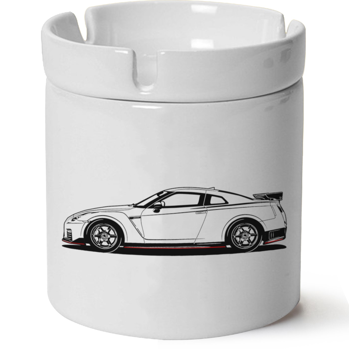 Nissan R35 Baskılı Porselen At Söndür Küllük