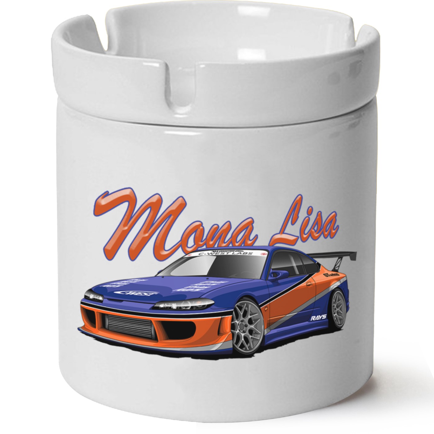 Nissan S14 Baskılı Porselen At Söndür Küllük