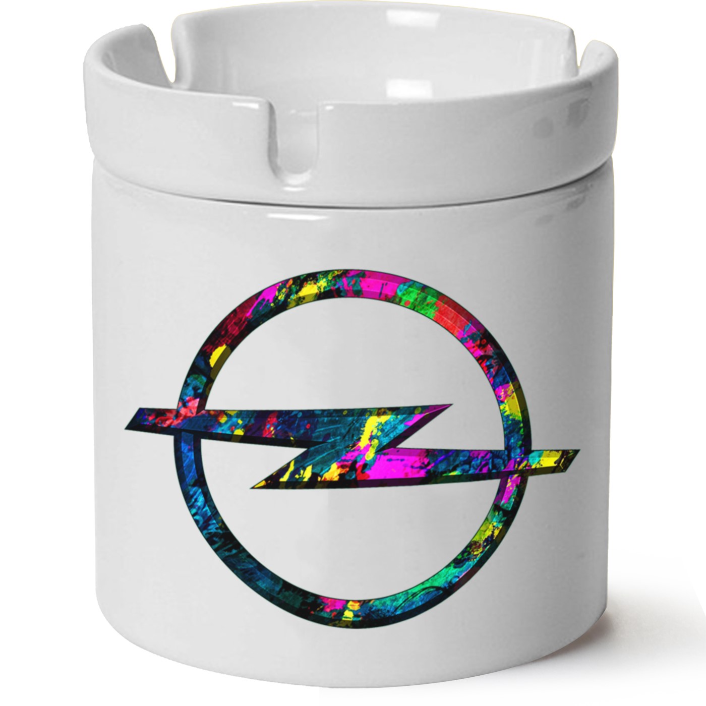 Opel Logo Baskılı Porselen At Söndür Küllük