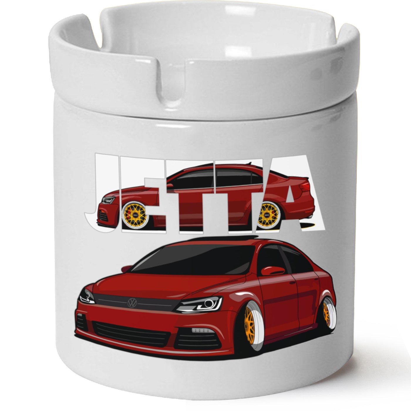 Vw Jetta Mk6 Baskılı Porselen At Söndür Küllük