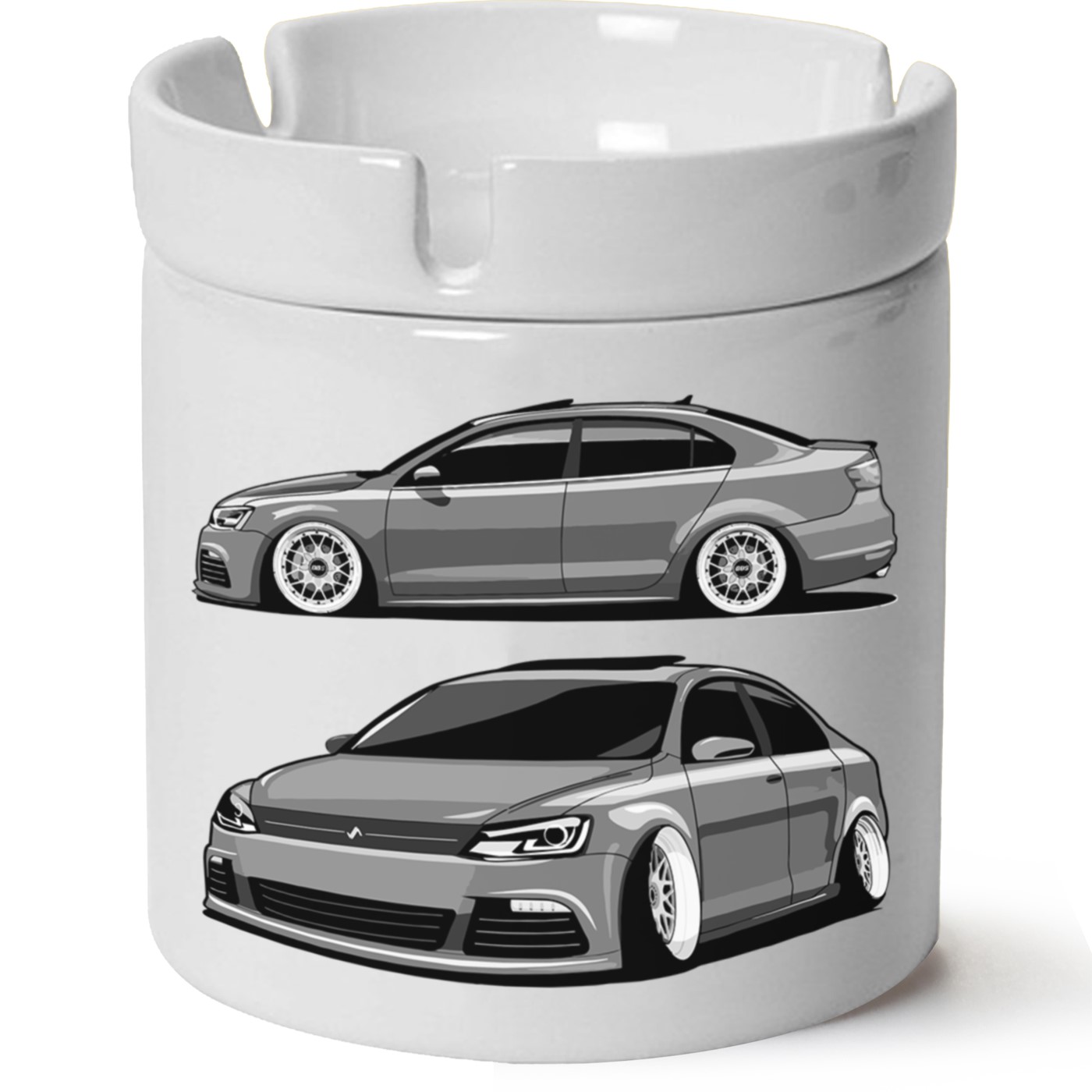 Vw Jetta Mk6 Baskılı Porselen At Söndür Küllük