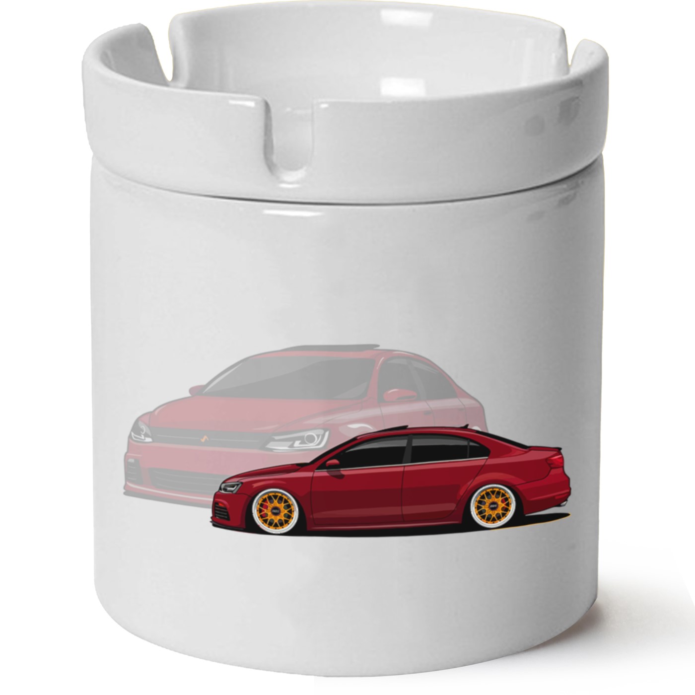 Vw jetta Mk6 Baskılı Porselen At Söndür Küllük