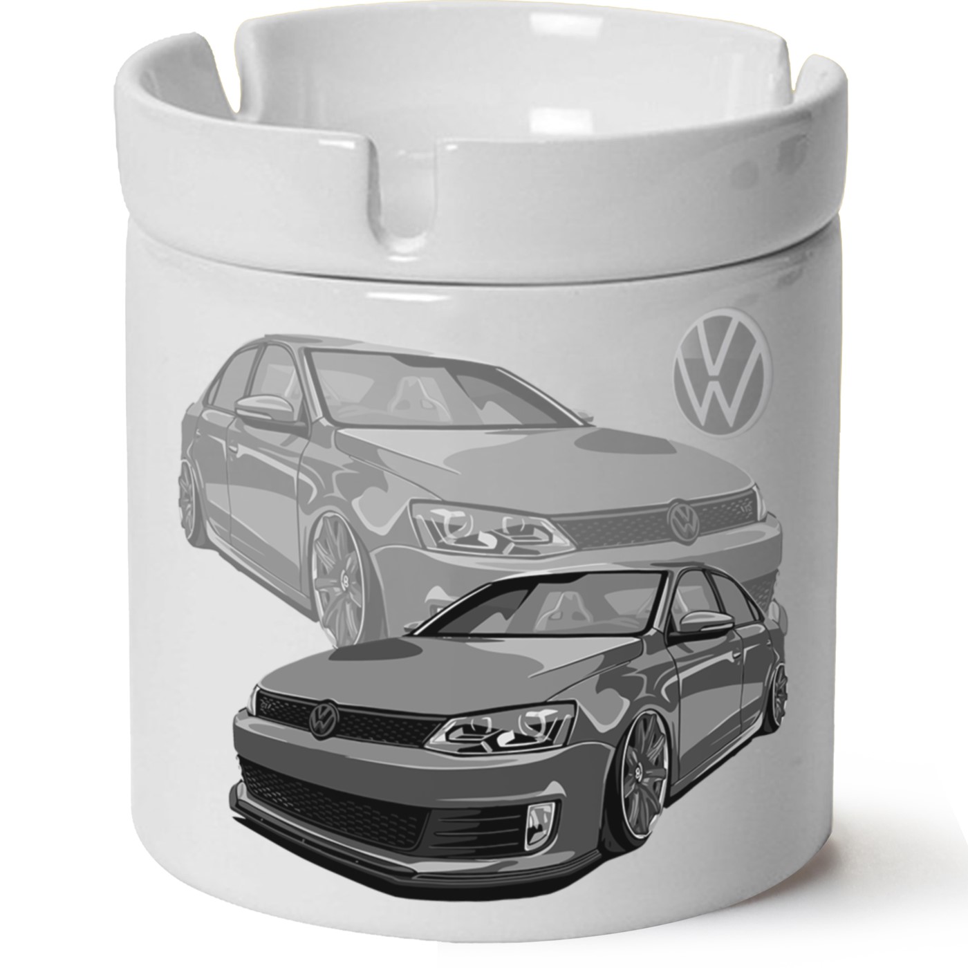 Vw jetta Mk6 Baskılı Porselen At Söndür Küllük