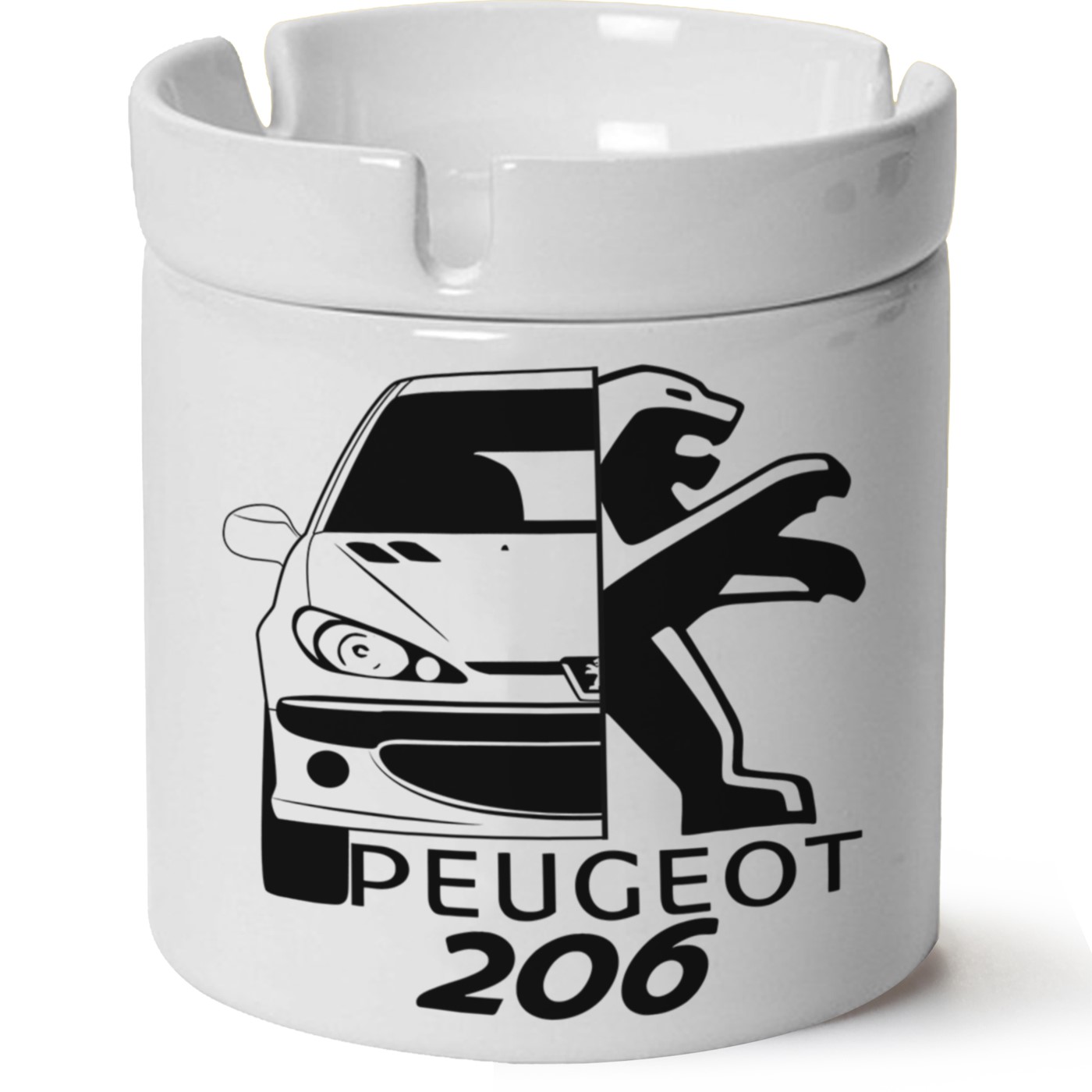 Peugeot 206 Baskılı Porselen At Söndür Küllük
