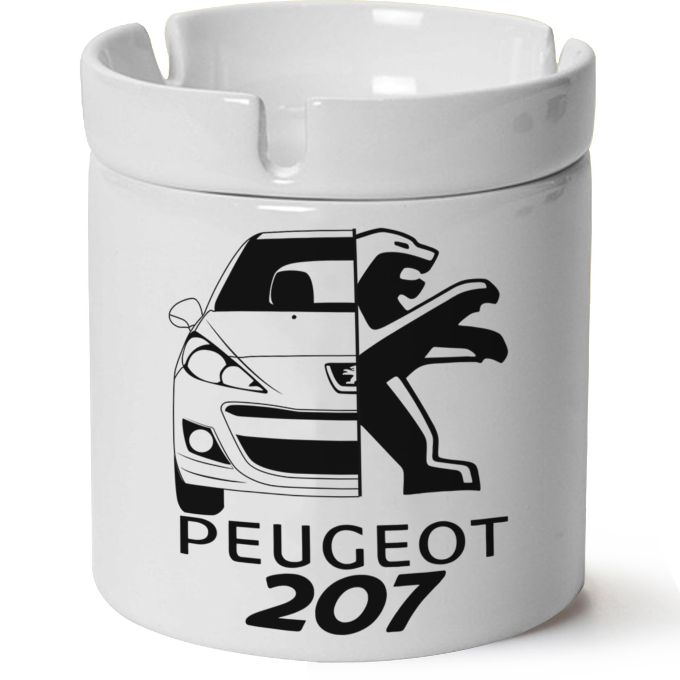 Peugeot 207 Baskılı Porselen At Söndür Küllük