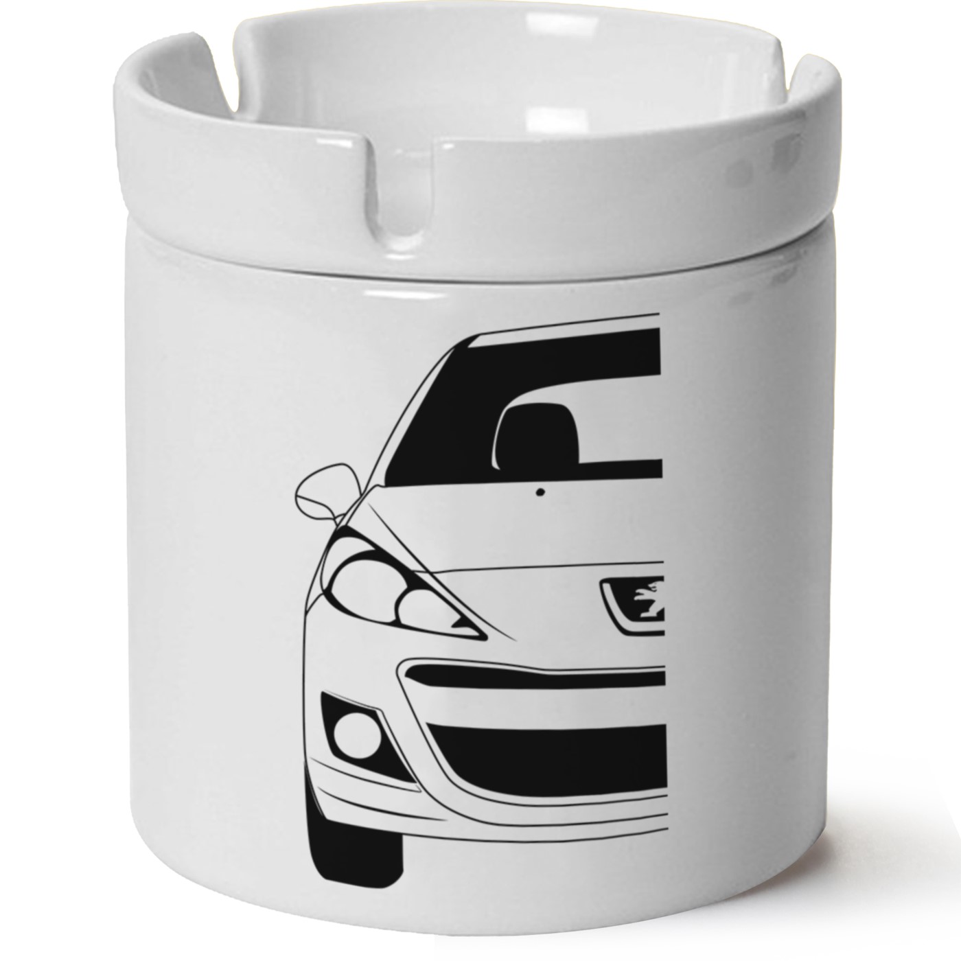 Peugeot 207 Baskılı Porselen At Söndür Küllük