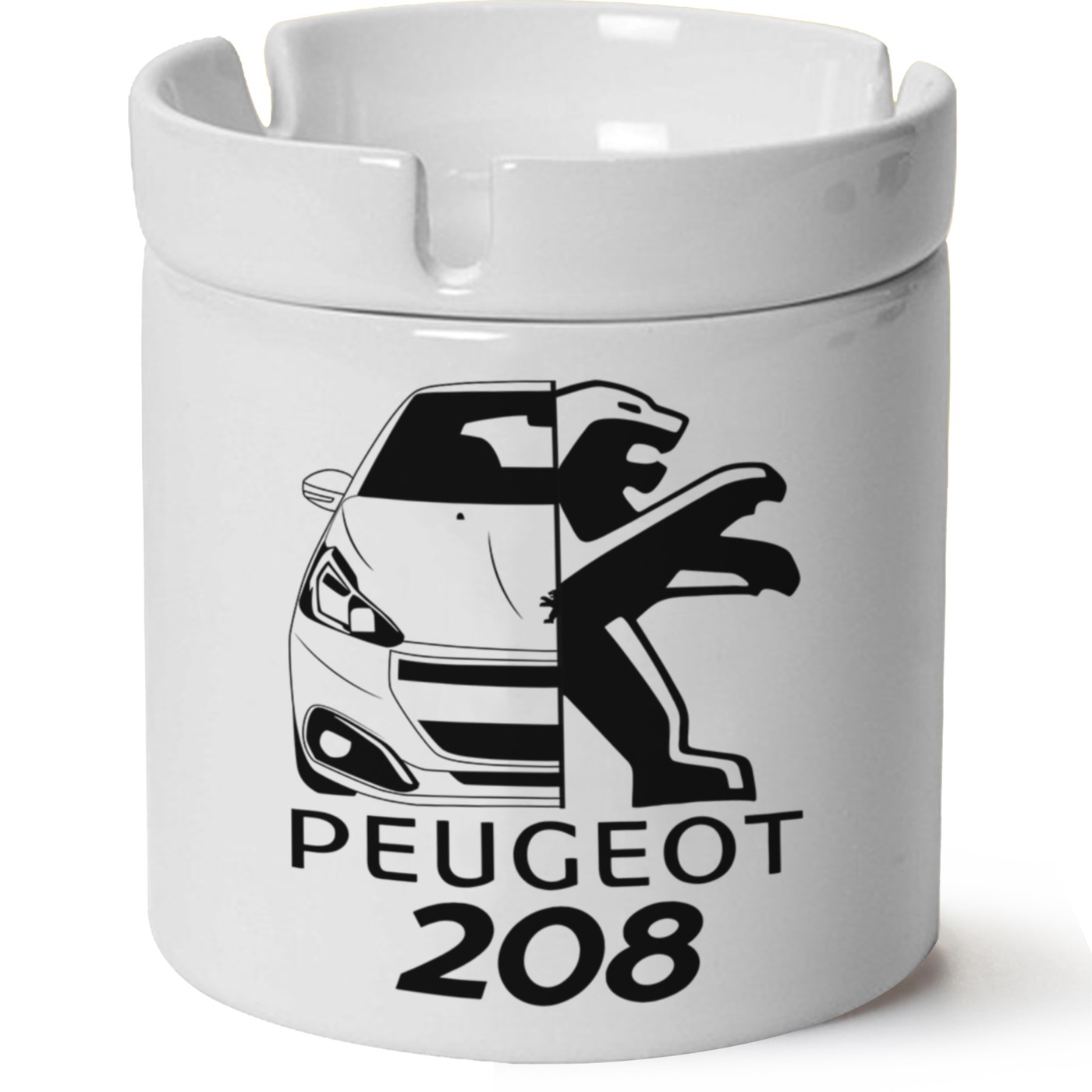 Peugeot 208 Baskılı Porselen At Söndür Küllük