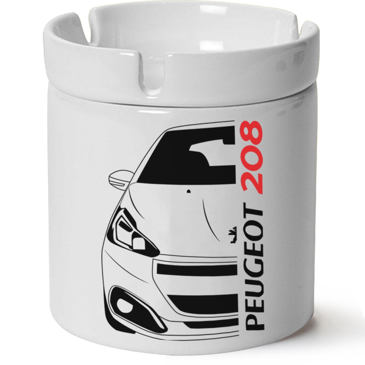 Peugeot 208 Baskılı Porselen At Söndür Küllük