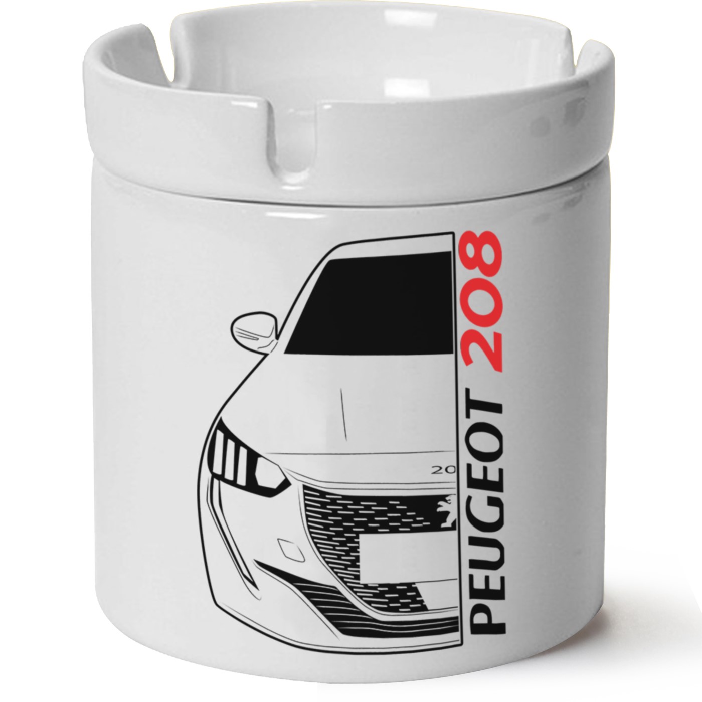 Peugeot 208 Baskılı Porselen At Söndür Küllük