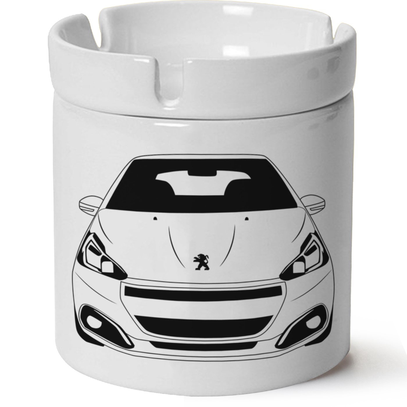 Peugeot 208 Baskılı Porselen At Söndür Küllük