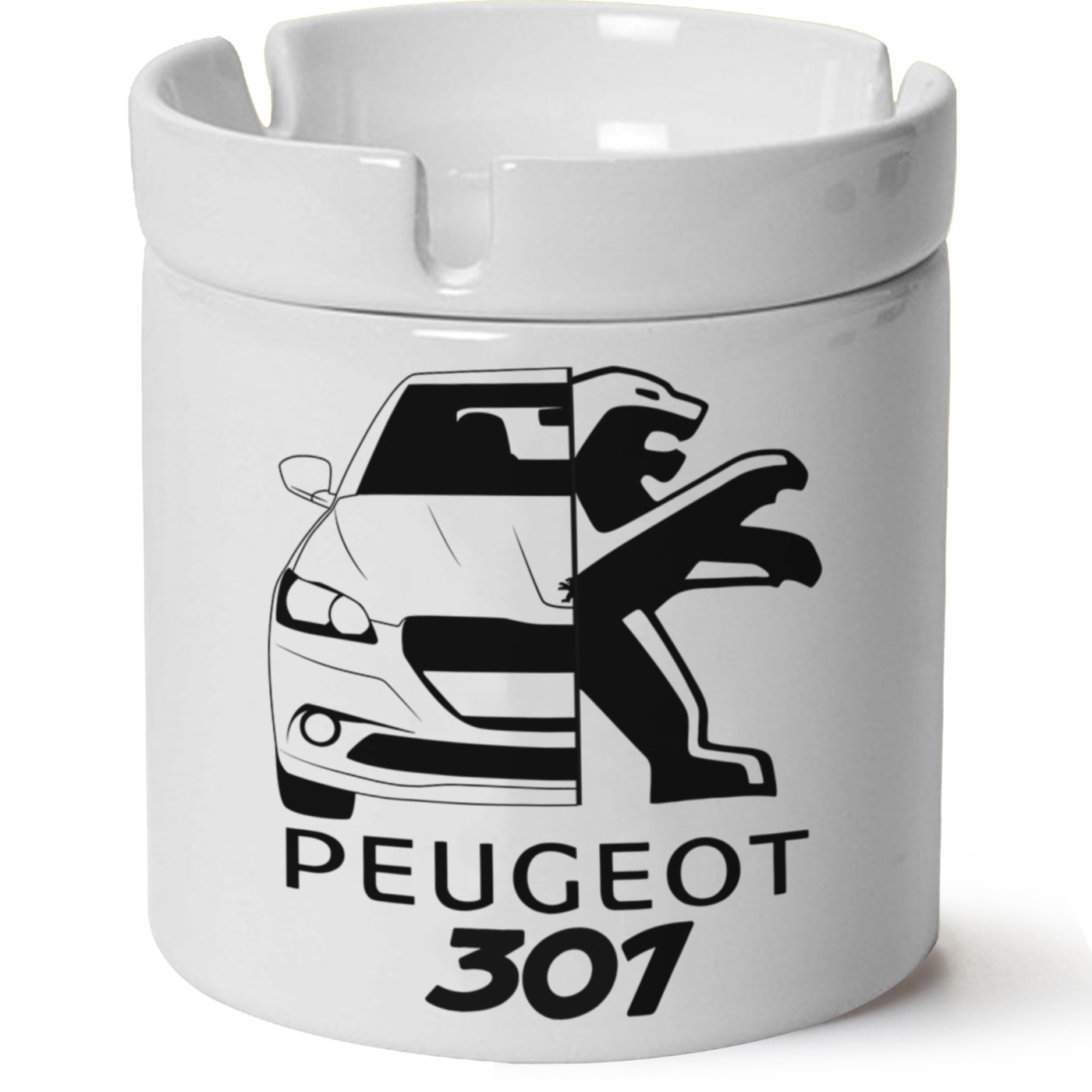 Peugeot 301 Baskılı Porselen At Söndür Küllük