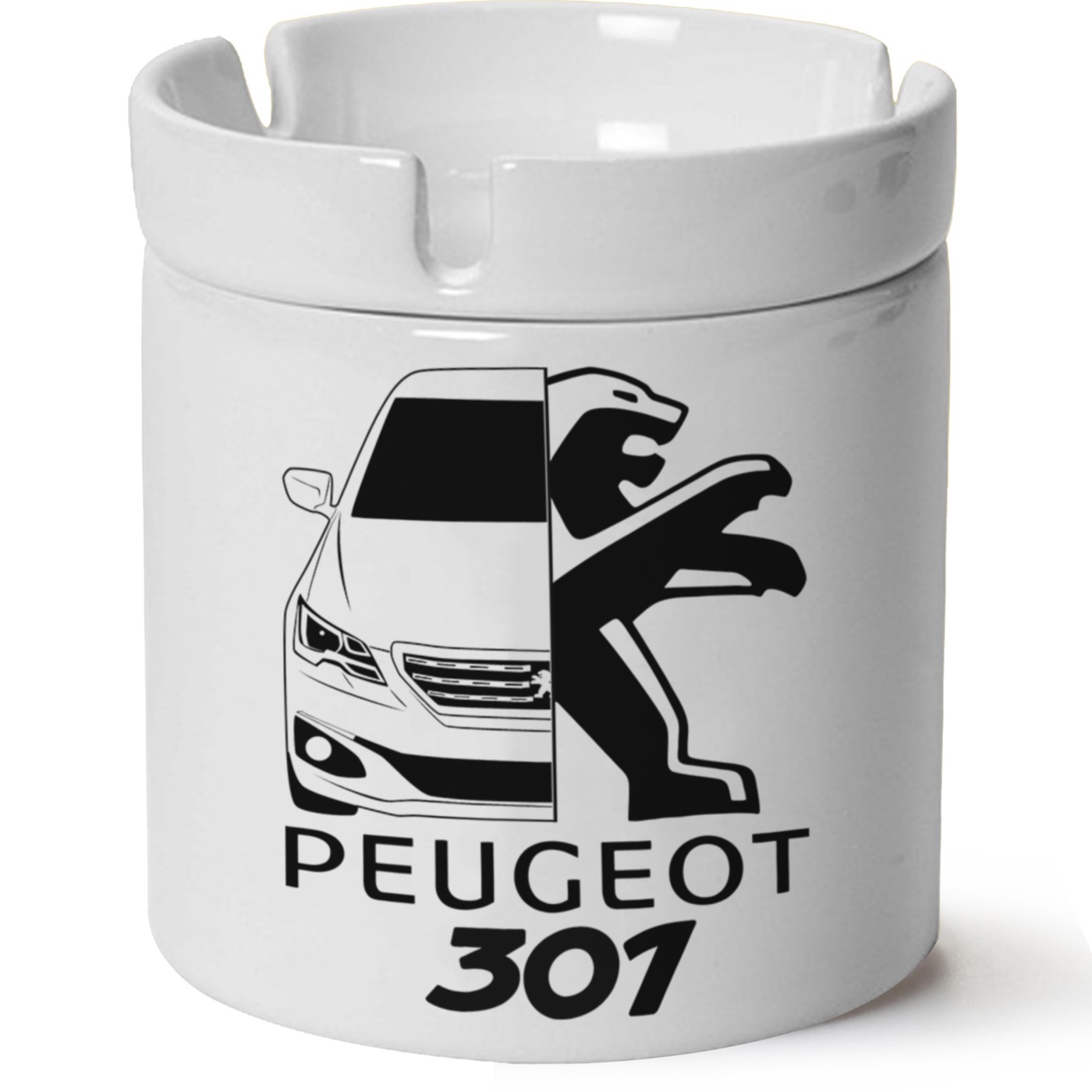 Peugeot 301 Baskılı Porselen At Söndür Küllük