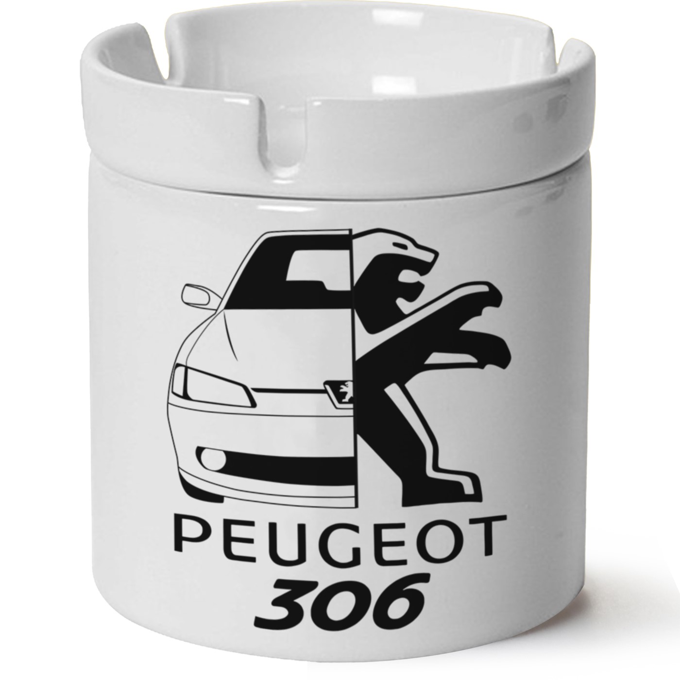 Peugeot 306 Baskılı Porselen At Söndür Küllük