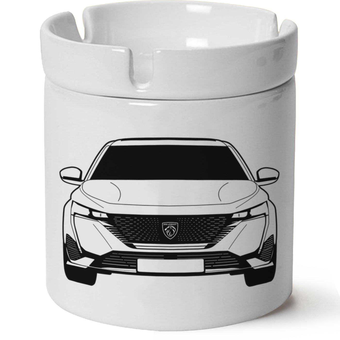 Peugeot 308 Baskılı Porselen At Söndür Küllük