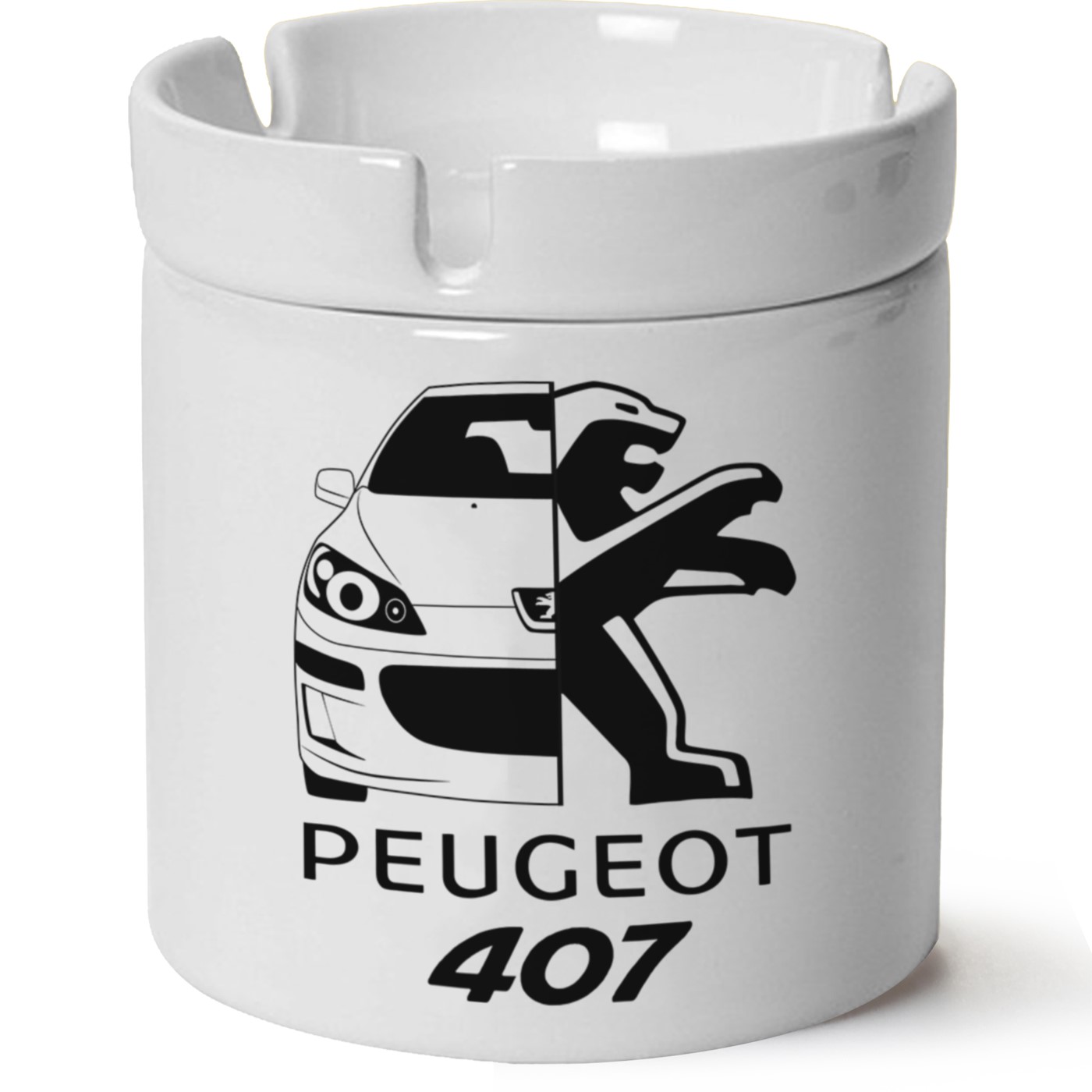 Peugeot 407 Baskılı Porselen At Söndür Küllük