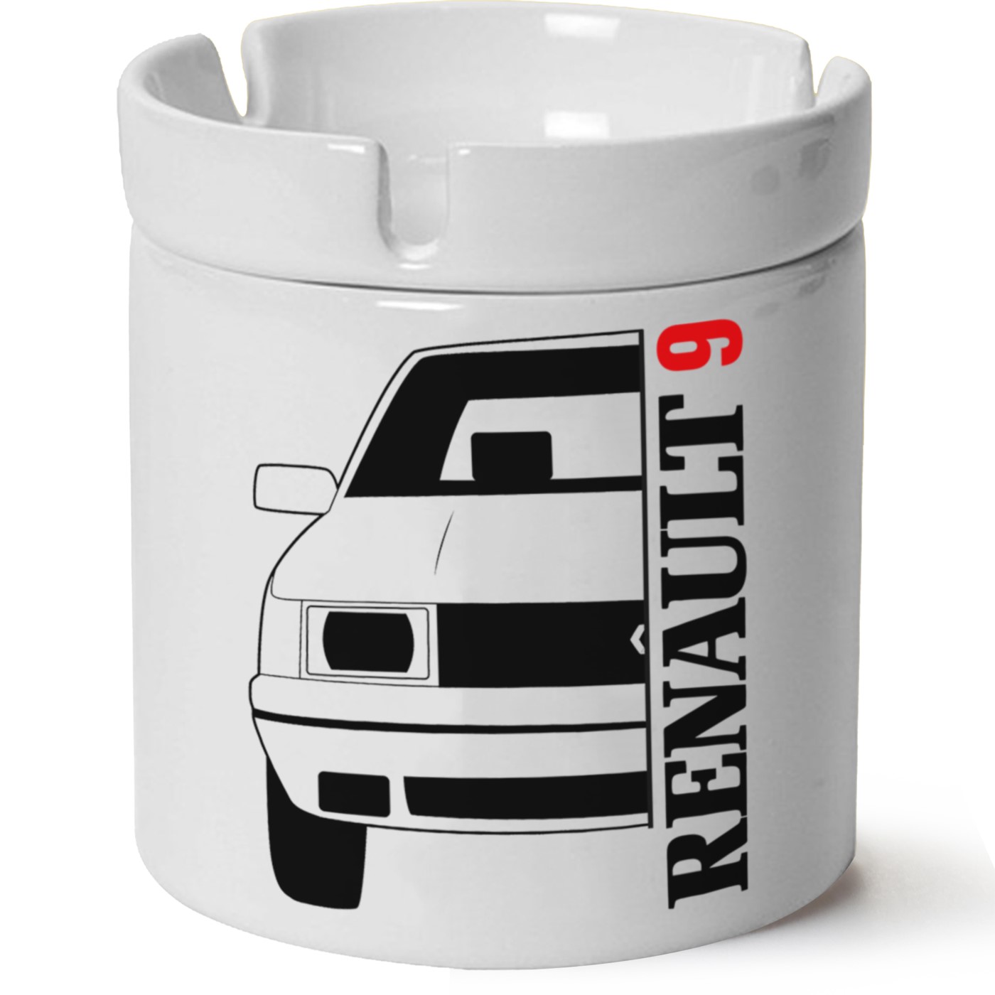Renault 9 Baskılı Porselen At Söndür Küllük