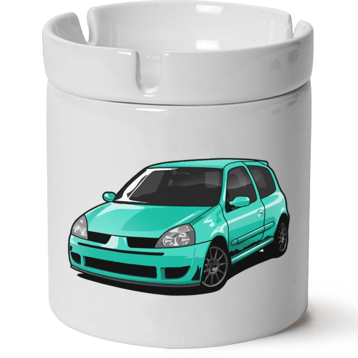 Renault Clio Symbol Baskılı Porselen At Söndür Küllük