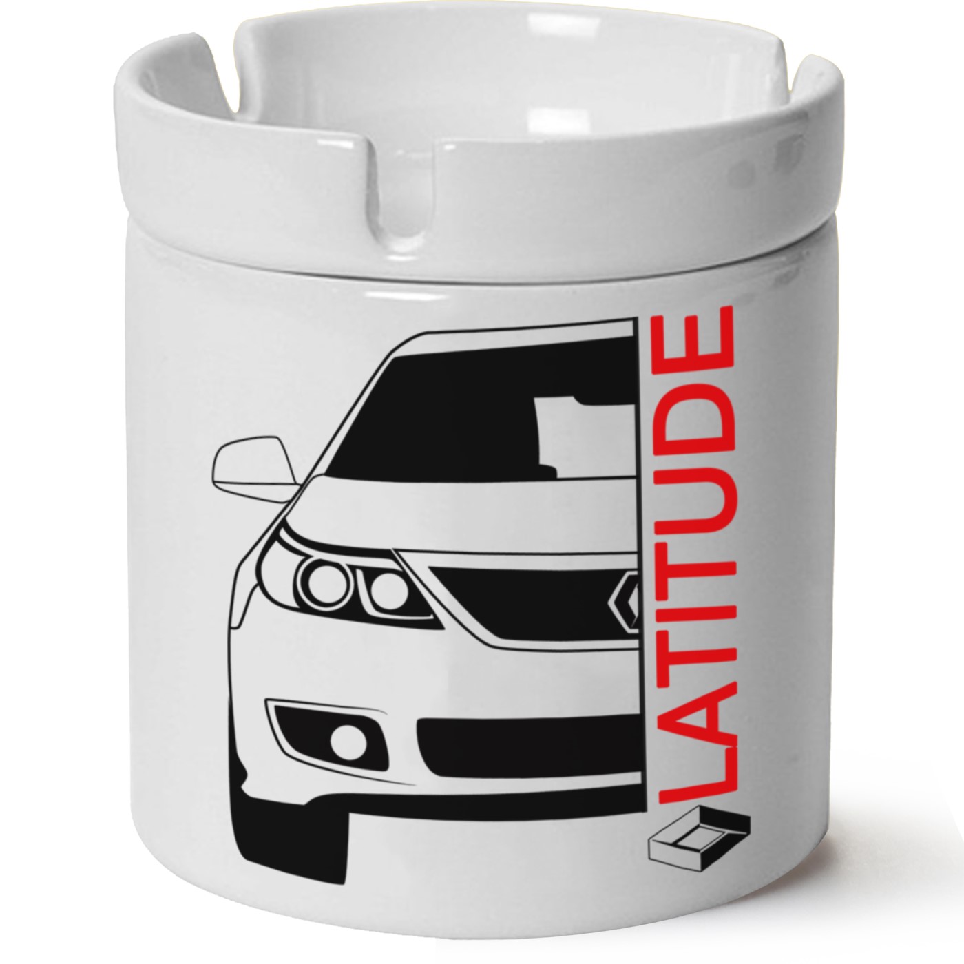 Renault Latitute Baskılı Porselen At Söndür Küllük