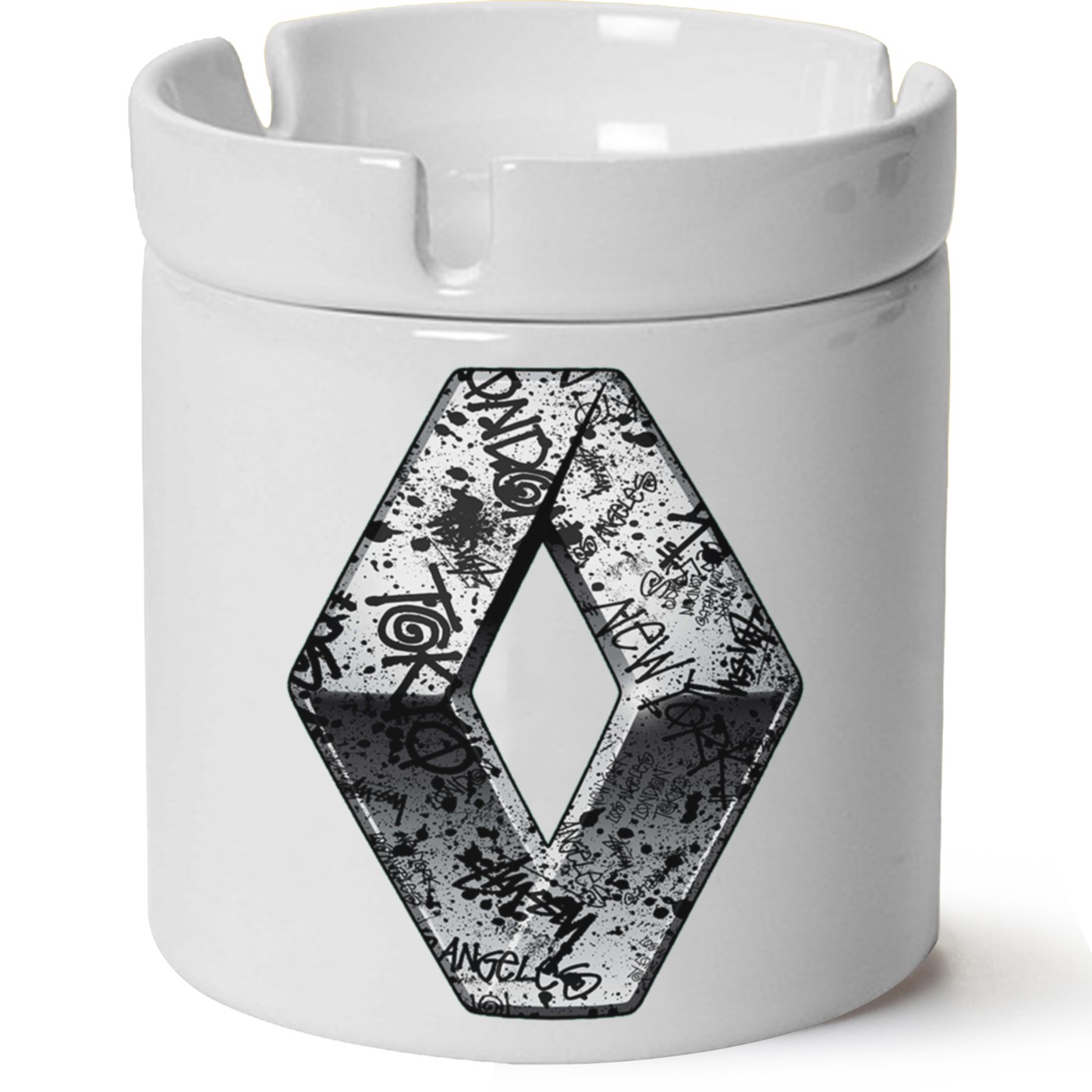 Renault Logo Baskılı Porselen At Söndür Küllük