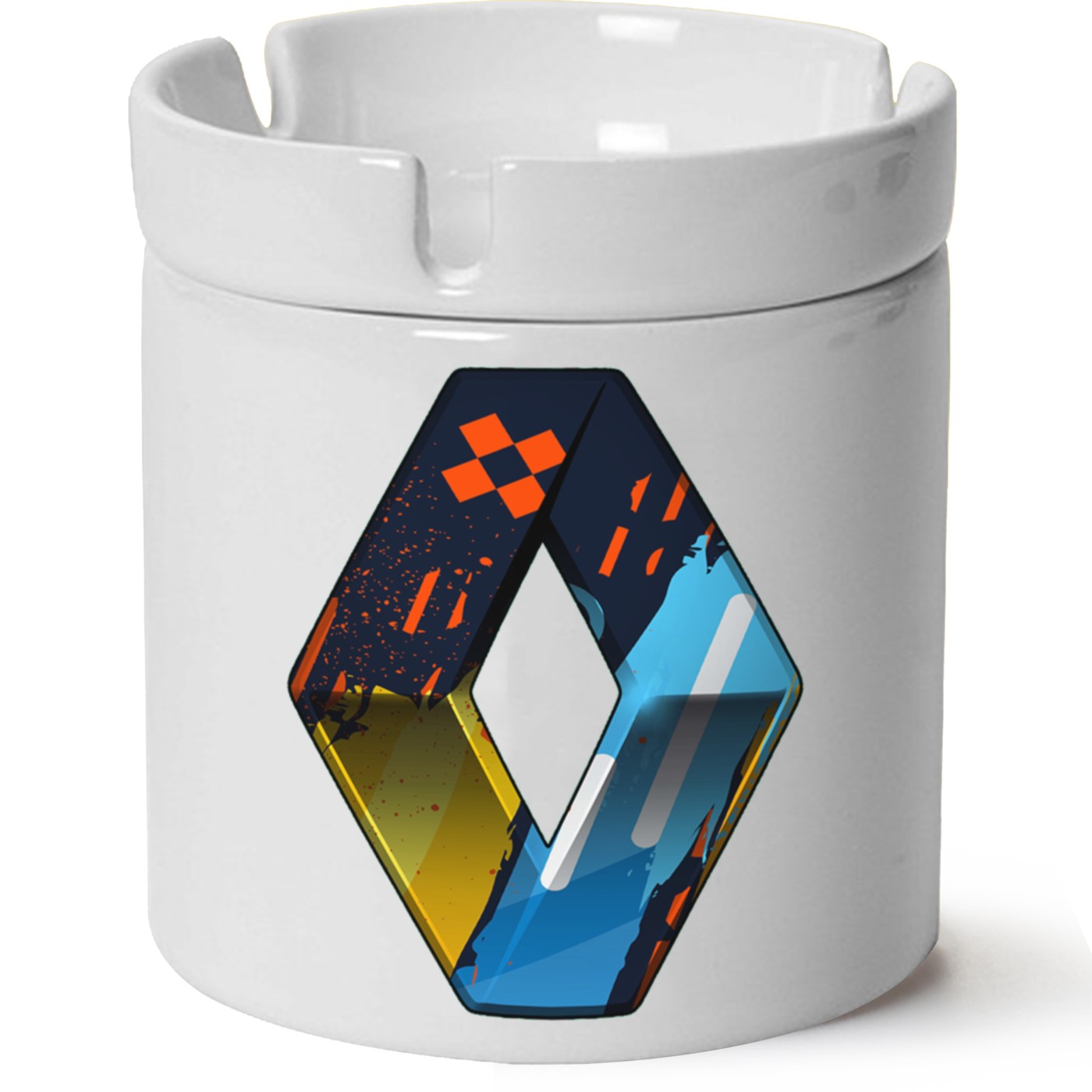 Renault Logo Baskılı Porselen At Söndür Küllük