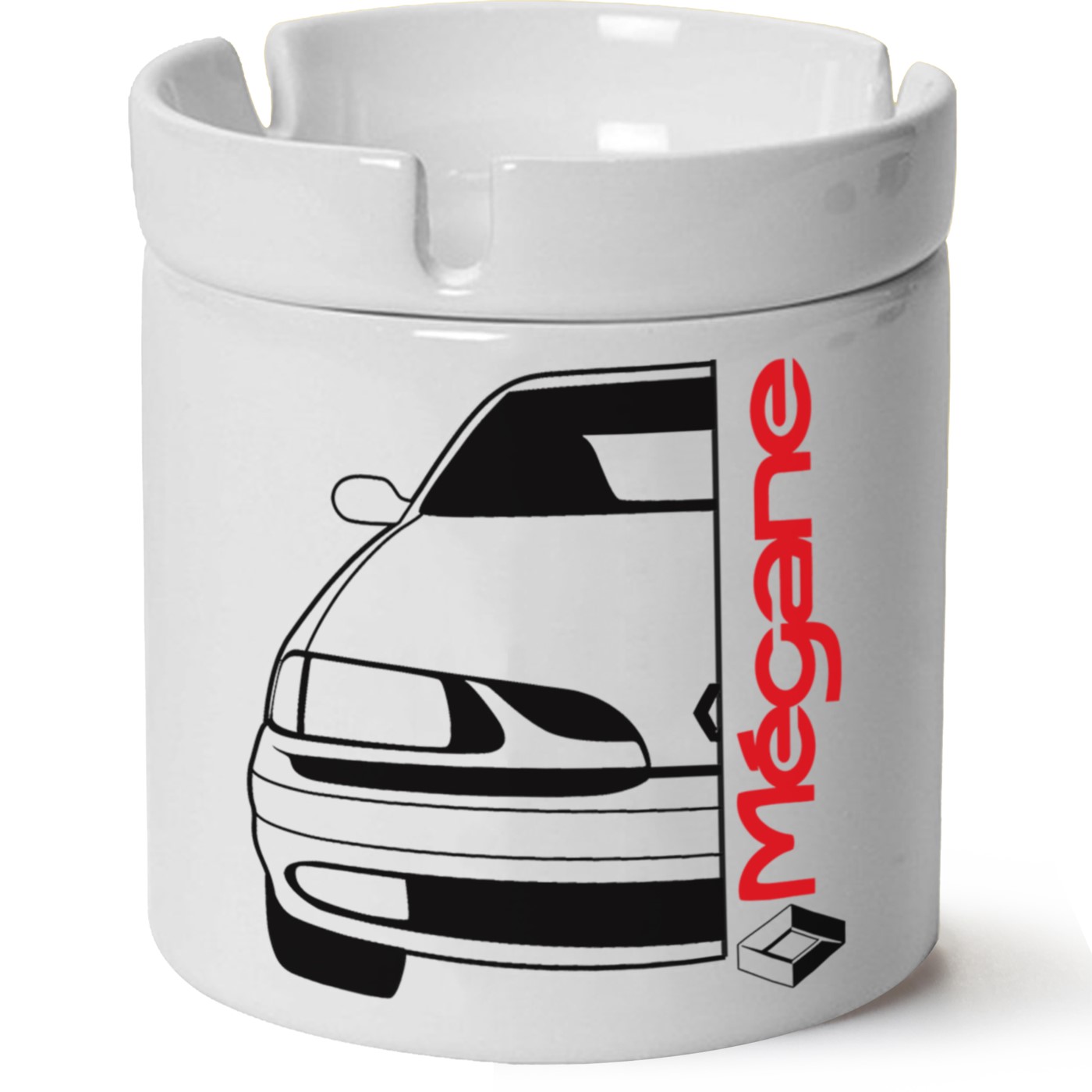 Renault Megane 1 Baskılı Porselen At Söndür Küllük