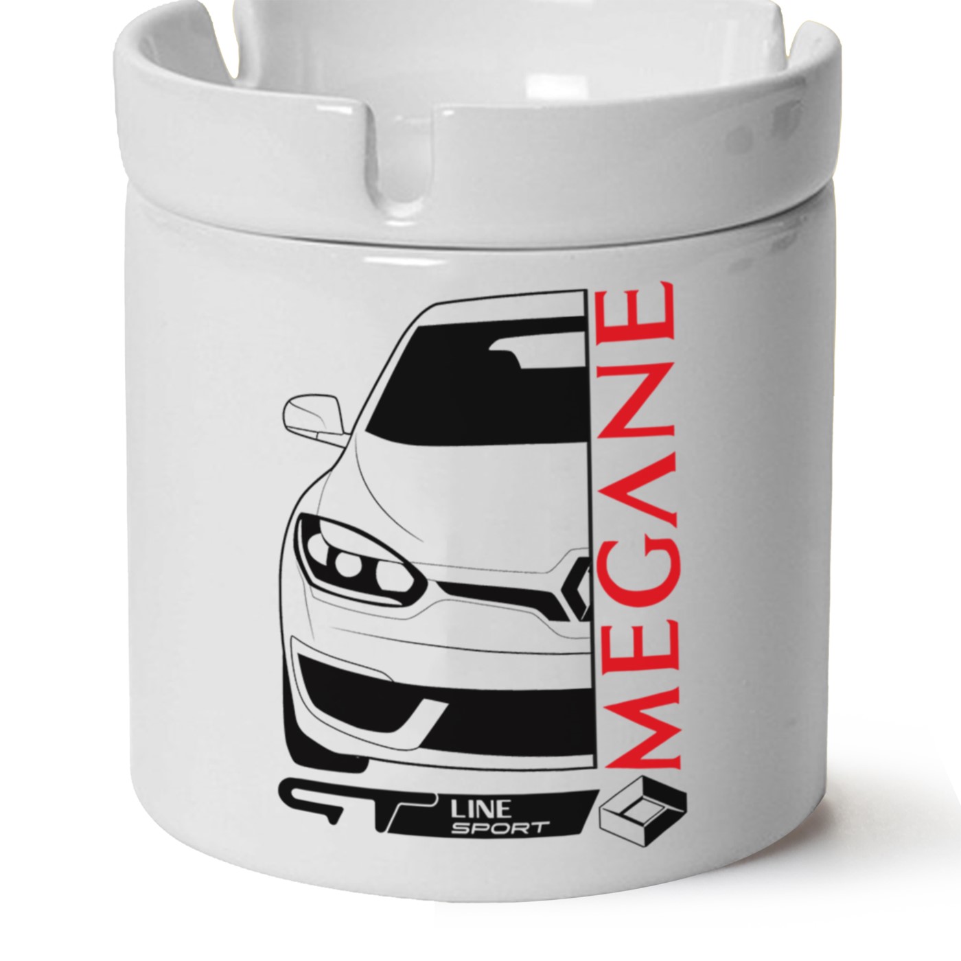 Renault Megane 3Fz3 Baskılı Porselen At Söndür Küllük