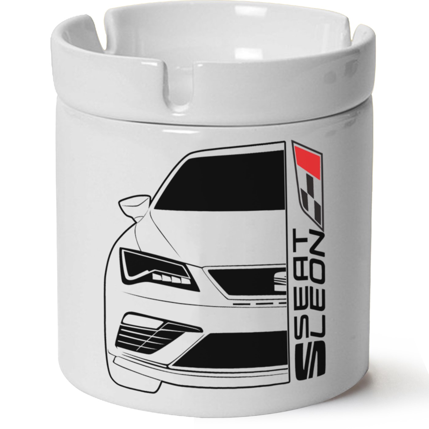 Seat Leon Mk3 Baskılı Porselen At Söndür Küllük