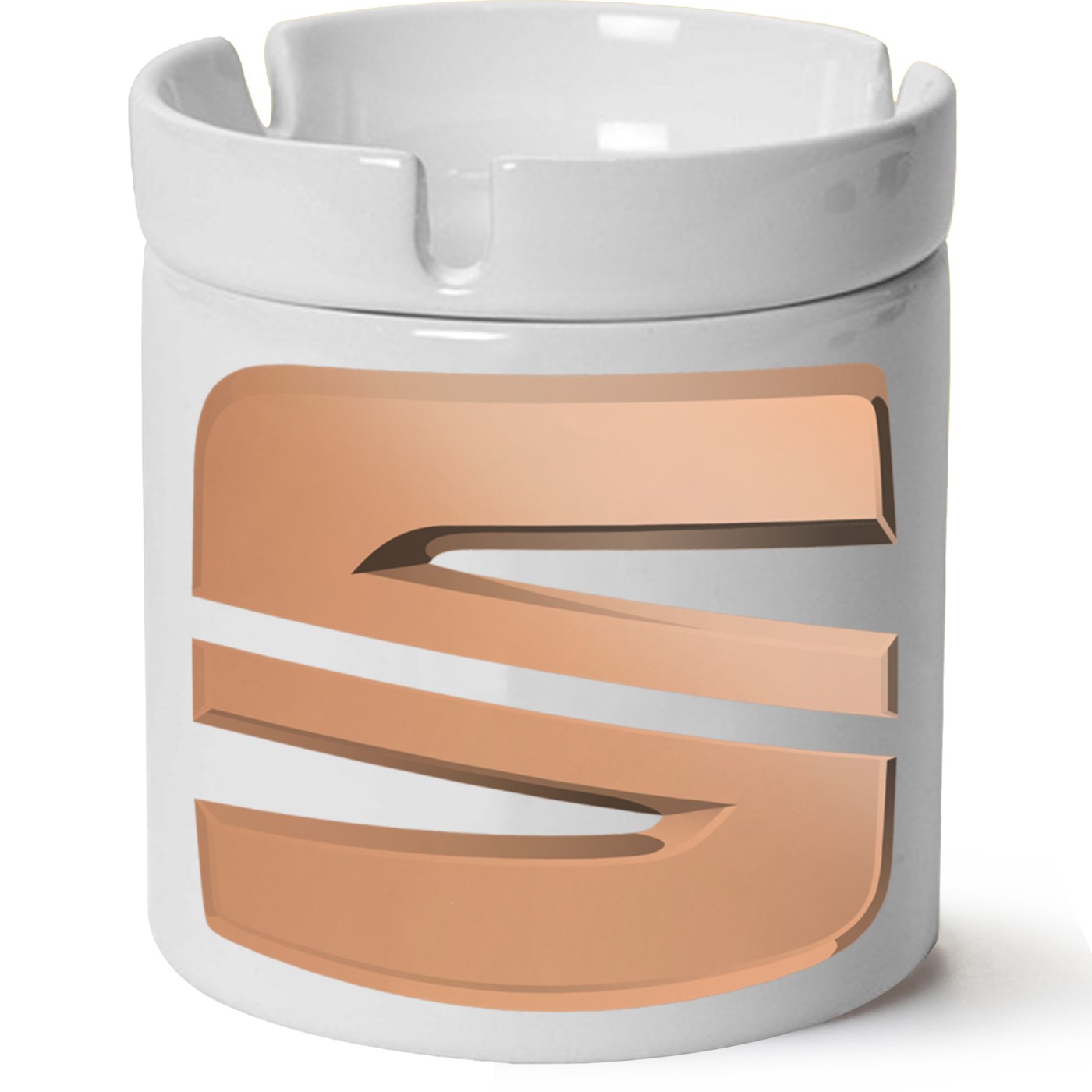 Seat Logo Baskılı Porselen At Söndür Küllük