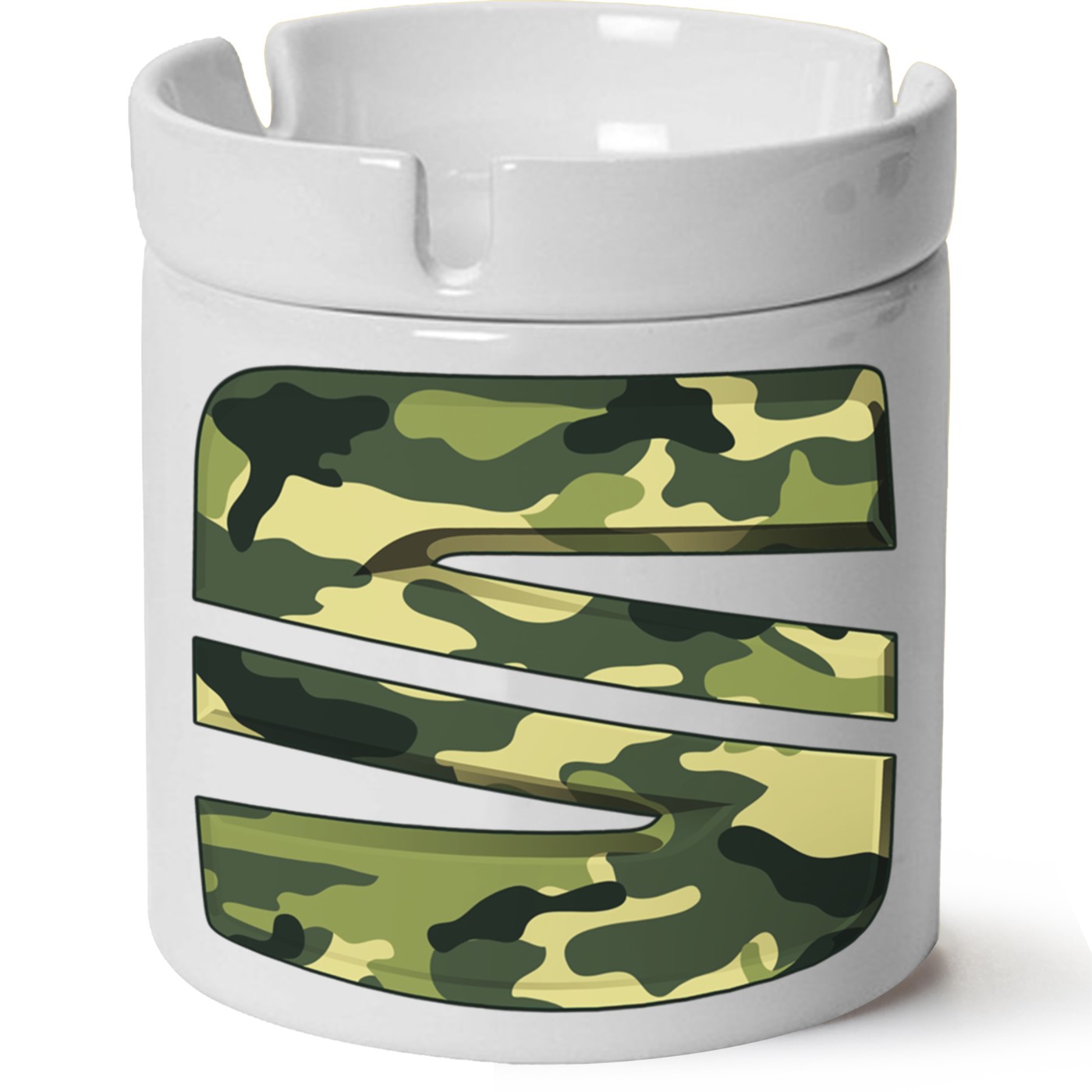 Seat Logo Baskılı Porselen At Söndür Küllük