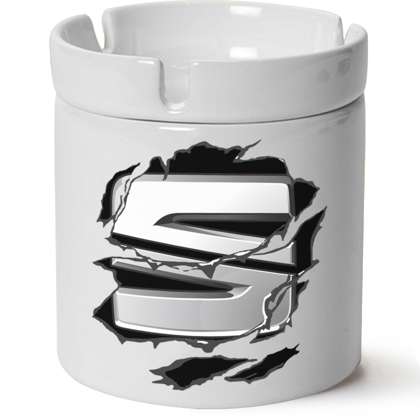 Seat Logo Baskılı Porselen At Söndür Küllük