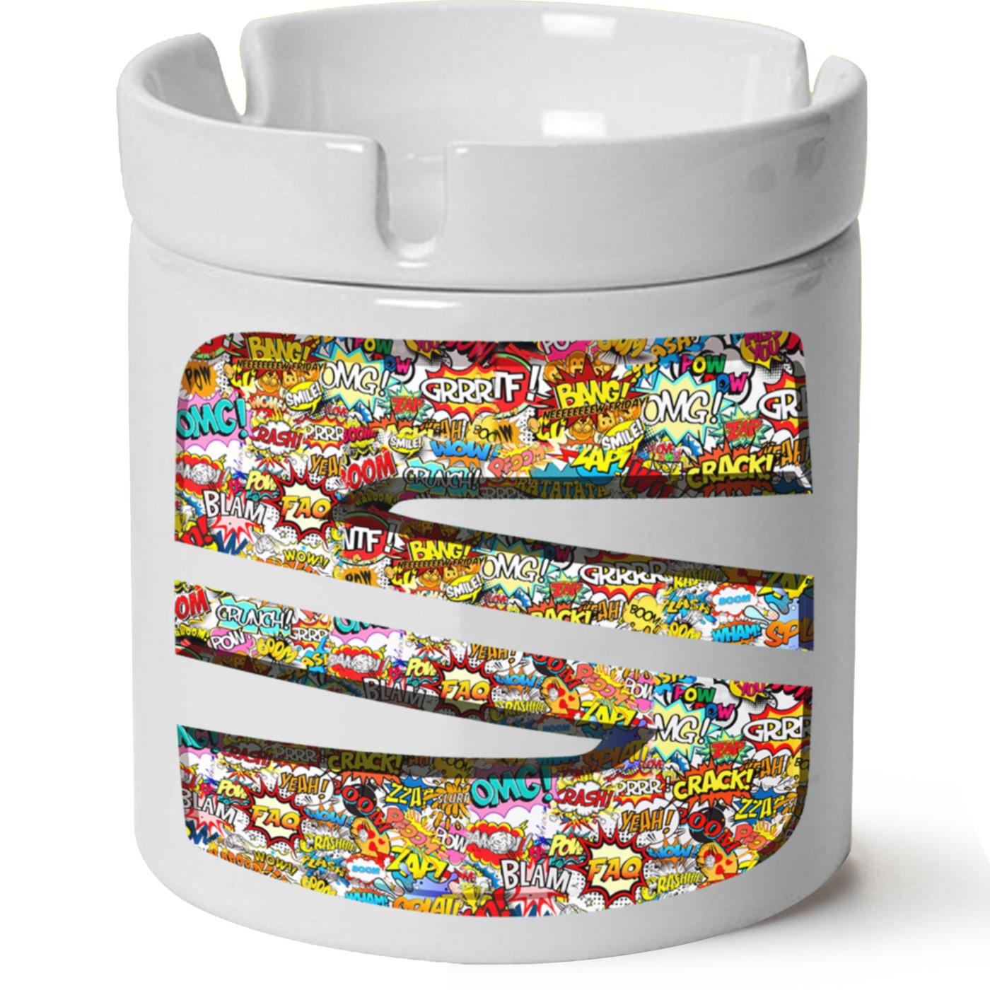 Seat Logo Baskılı Porselen At Söndür Küllük