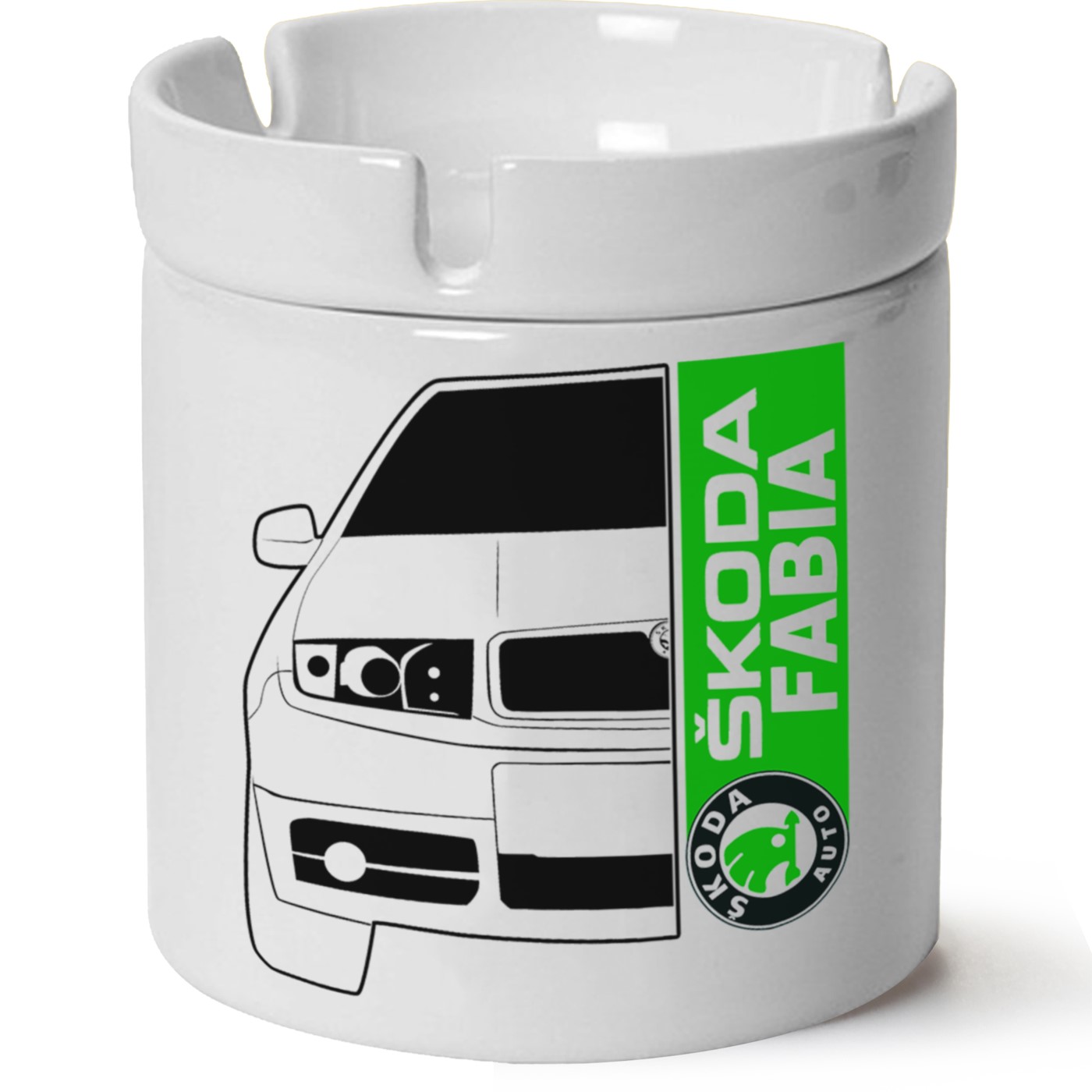 Skoda Fabia1 Baskılı Porselen At Söndür Küllük