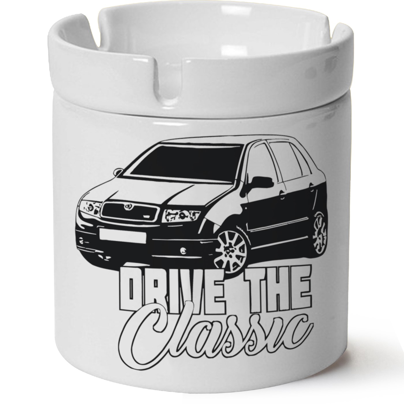 Skoda Fabia1 Baskılı Porselen At Söndür Küllük